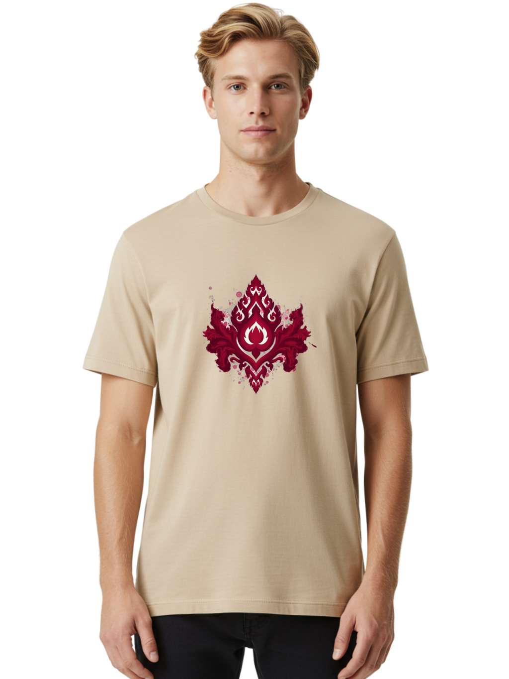 Thai-Style-Emblem Men'S Graphic Tee, 100% Cotton, Comfortable Casual Summer Wear, Machine Washable, Vintage Camera, Old Camera, Antique Camera, Black Camera, Classic Photography, Photography Equipment, Nostalgic Device, Film Camera, Camera Art Bah242