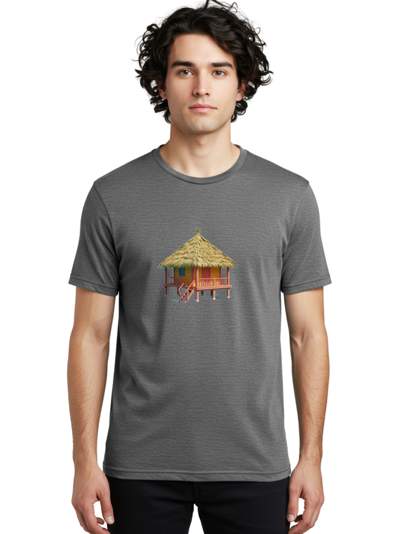 Thatched-Hut Men'S Graphic Tee, 100% Cotton, Comfortable Casual Summer Wear, Machine Washable, Vintage Camera, Old Camera, Antique Camera, Black Camera, Classic Photography, Photography Equipment, Nostalgic Device, Film Camera, Camera Art Bah244