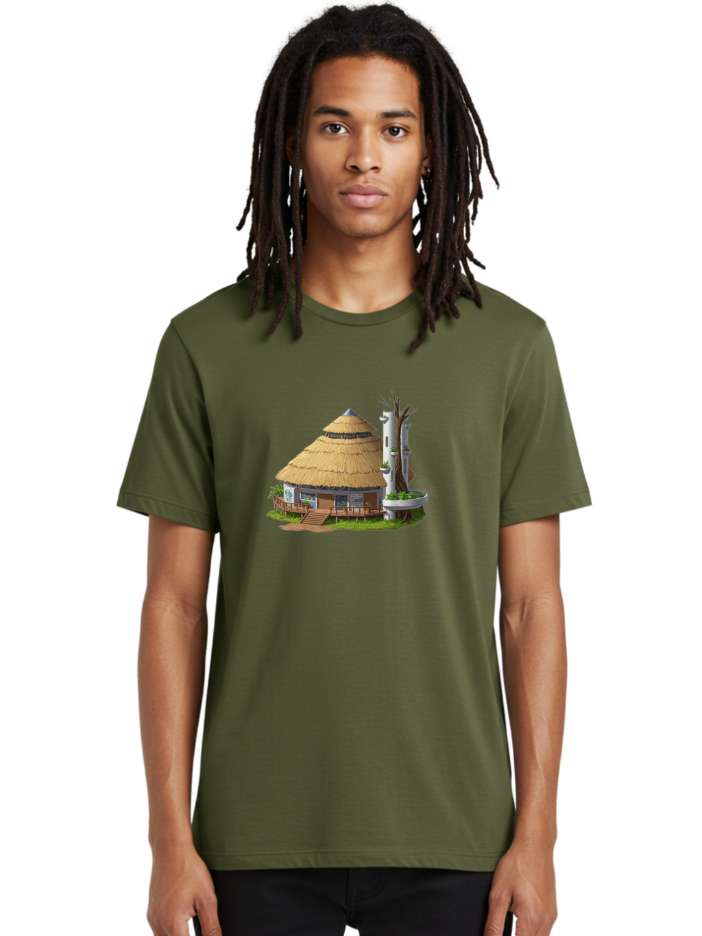 Thatched-Roof-Hut Men'S Graphic Tee, 100% Cotton, Comfortable Casual Summer Wear, Machine Washable, Vintage Camera, Old Camera, Antique Camera, Black Camera, Classic Photography, Photography Equipment, Nostalgic Device, Film Camera, Camera Art Bah245