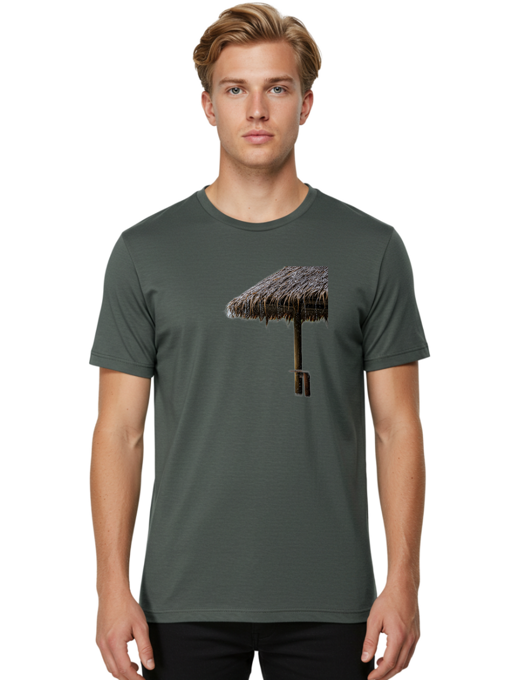 Thatched-Umbrella Men'S Graphic Tee, 100% Cotton, Comfortable Casual Summer Wear, Machine Washable, Vintage Camera, Old Camera, Antique Camera, Black Camera, Classic Photography, Photography Equipment, Nostalgic Device, Film Camera, Camera Art Bah246