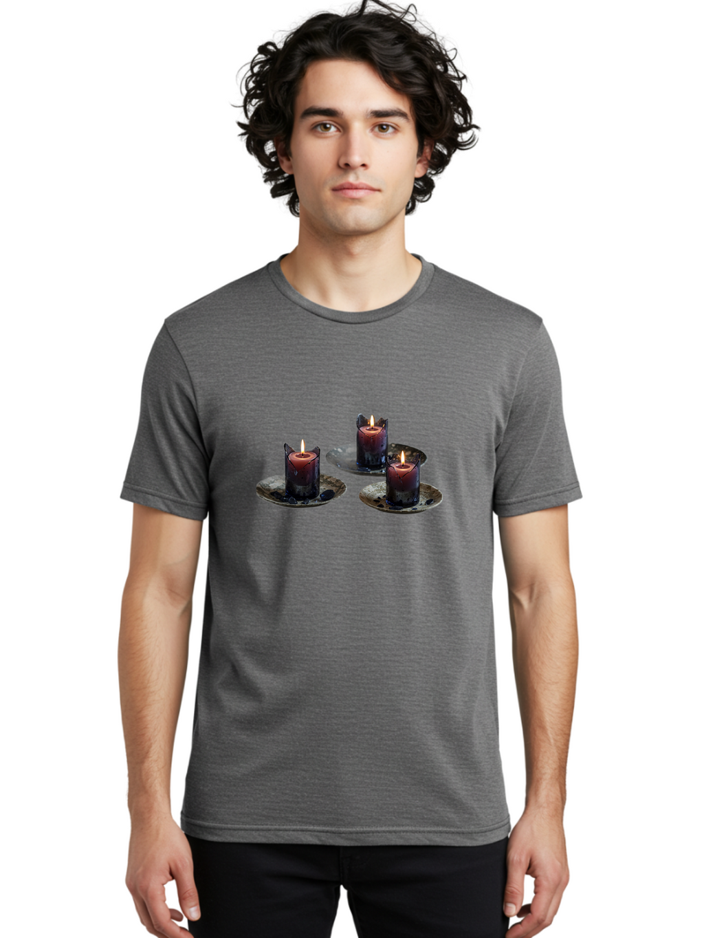 Three-Burning-Candles Men'S Graphic Tee, 100% Cotton, Comfortable Casual Summer Wear, Machine Washable, Vintage Camera, Old Camera, Antique Camera, Black Camera, Classic Photography, Photography Equipment, Nostalgic Device, Film Camera, Bah250
