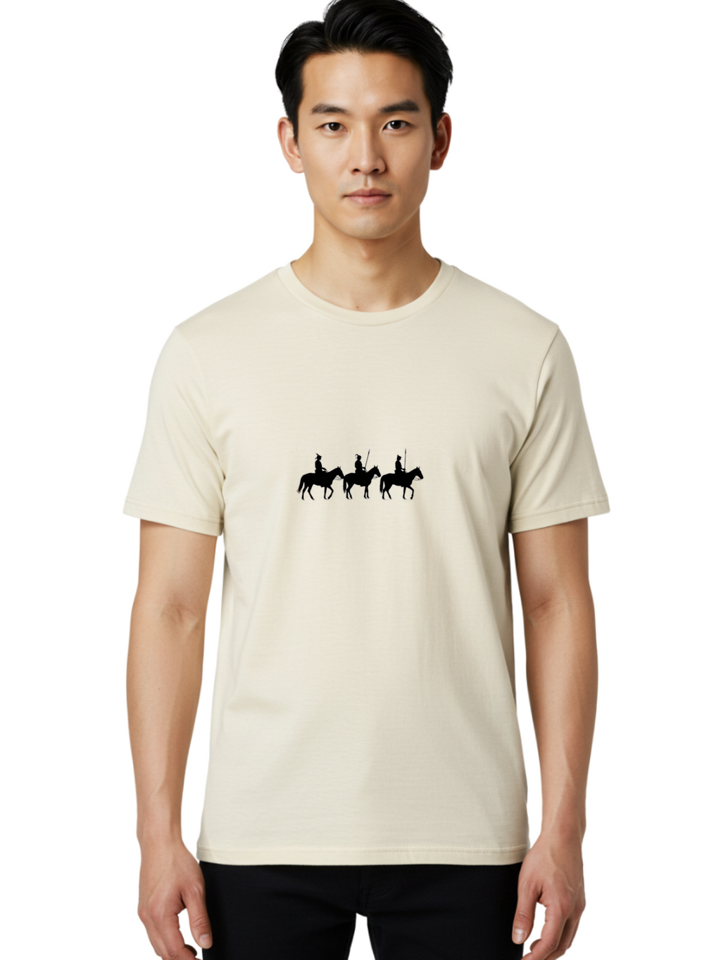 Three-Horsemen Men'S Graphic Tee, 100% Cotton, Comfortable Casual Summer Wear, Machine Washable, Vintage Camera, Old Camera, Antique Camera, Black Camera, Classic Photography, Photography Equipment, Nostalgic Device, Film Camera, Camera Art Bah251