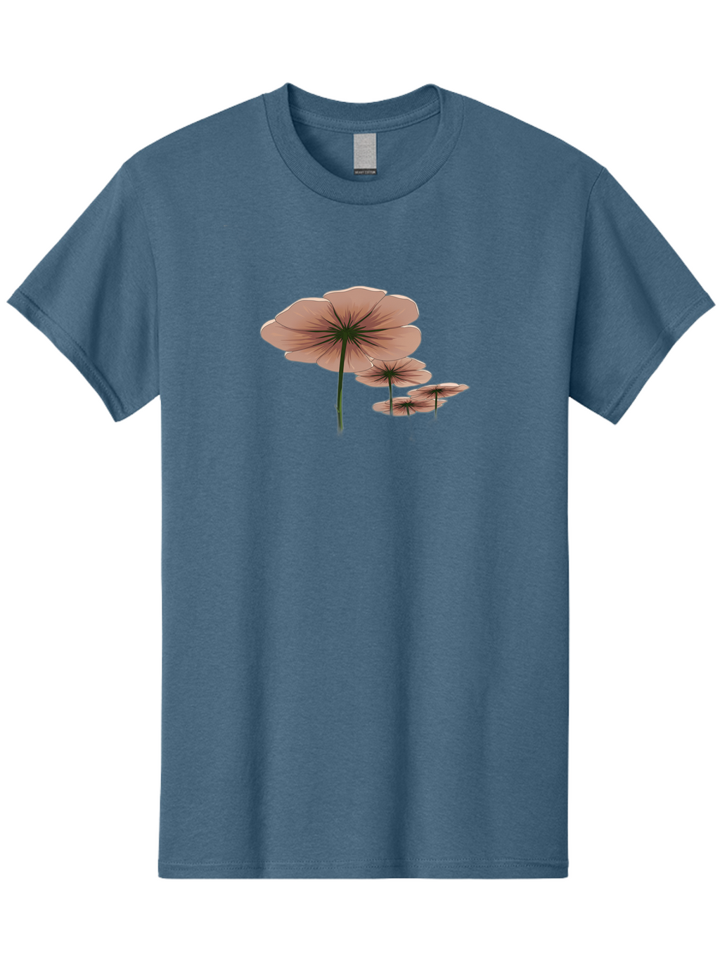 Three-Pink-Flowers Men'S Graphic Tee, 100% Cotton, Comfortable Casual Summer Wear, Machine Washable, Vintage Camera, Old Camera, Antique Camera, Black Camera, Classic Photography, Photography Equipment, Nostalgic Device, Film Camera, Bah253