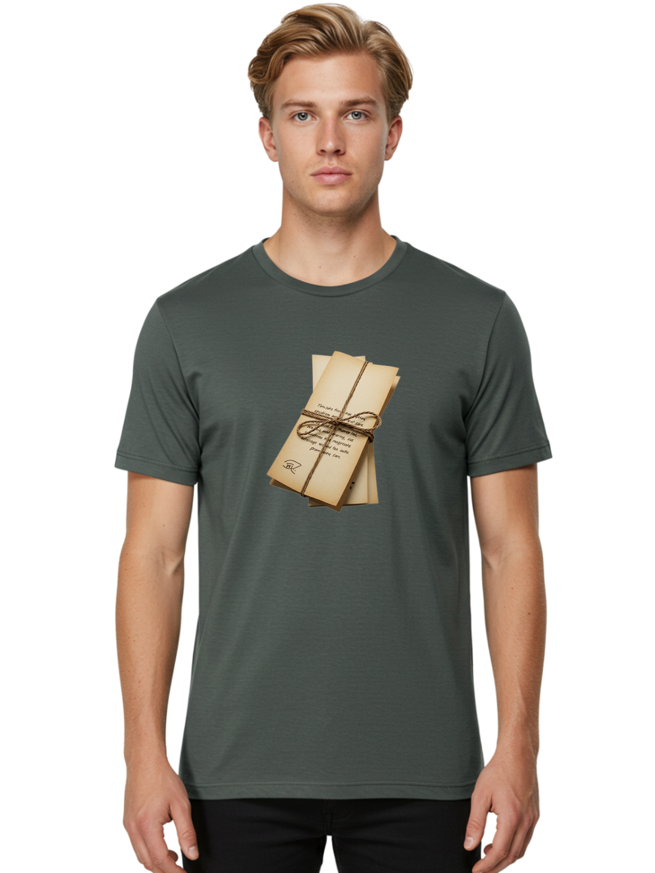Tied-Letters-1 Men'S Graphic Tee, 100% Cotton, Comfortable Casual Summer Wear, Machine Washable, Vintage Camera, Old Camera, Antique Camera, Black Camera, Classic Photography, Photography Equipment, Nostalgic Device, Film Camera, Camera Art Bah259