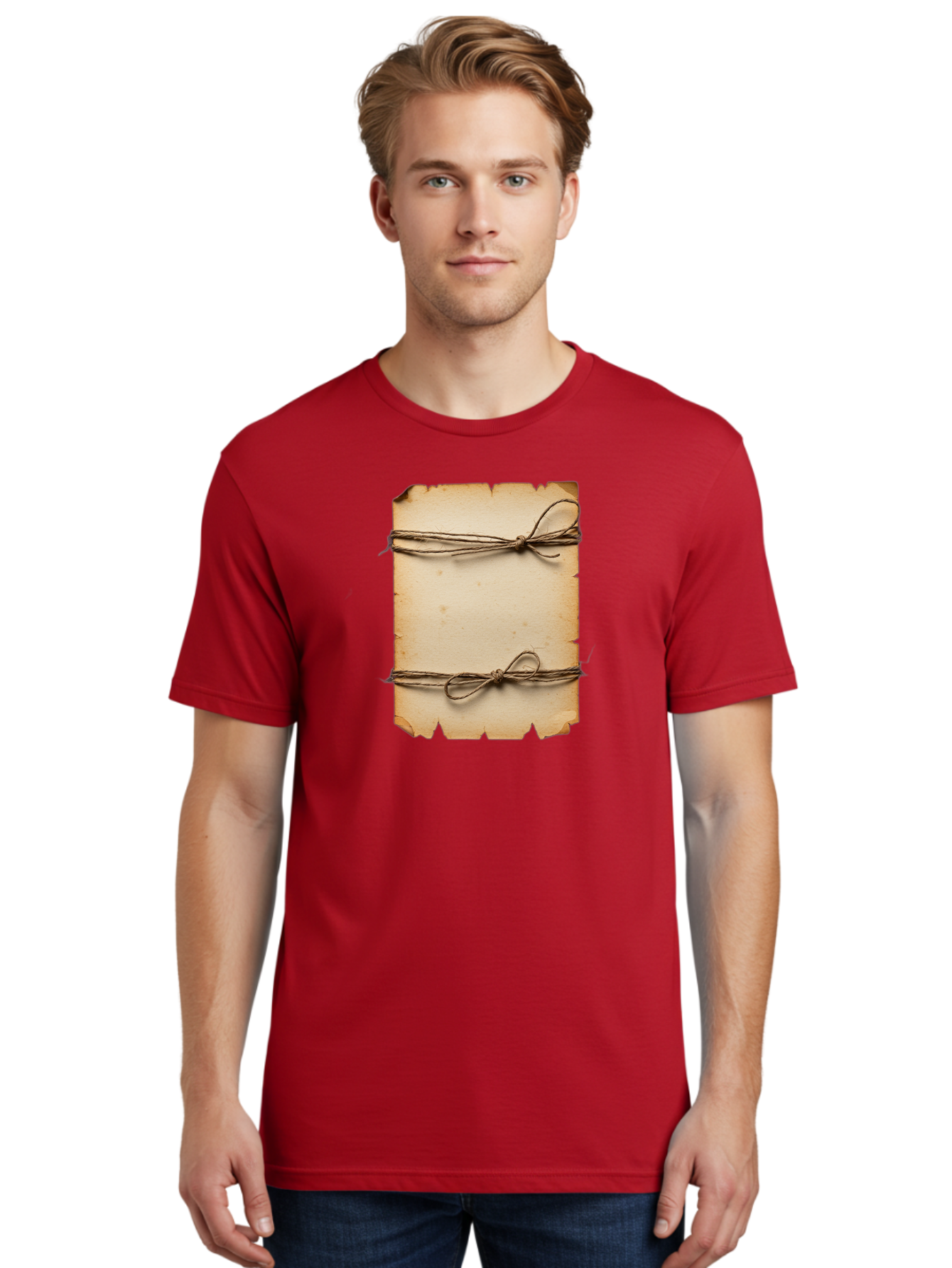 Tied-Parchment Men'S Graphic Tee, 100% Cotton, Comfortable Casual Summer Wear, Machine Washable, Vintage Camera, Old Camera, Antique Camera, Black Camera, Classic Photography, Photography Equipment, Nostalgic Device, Film Camera, Camera Art Bah263