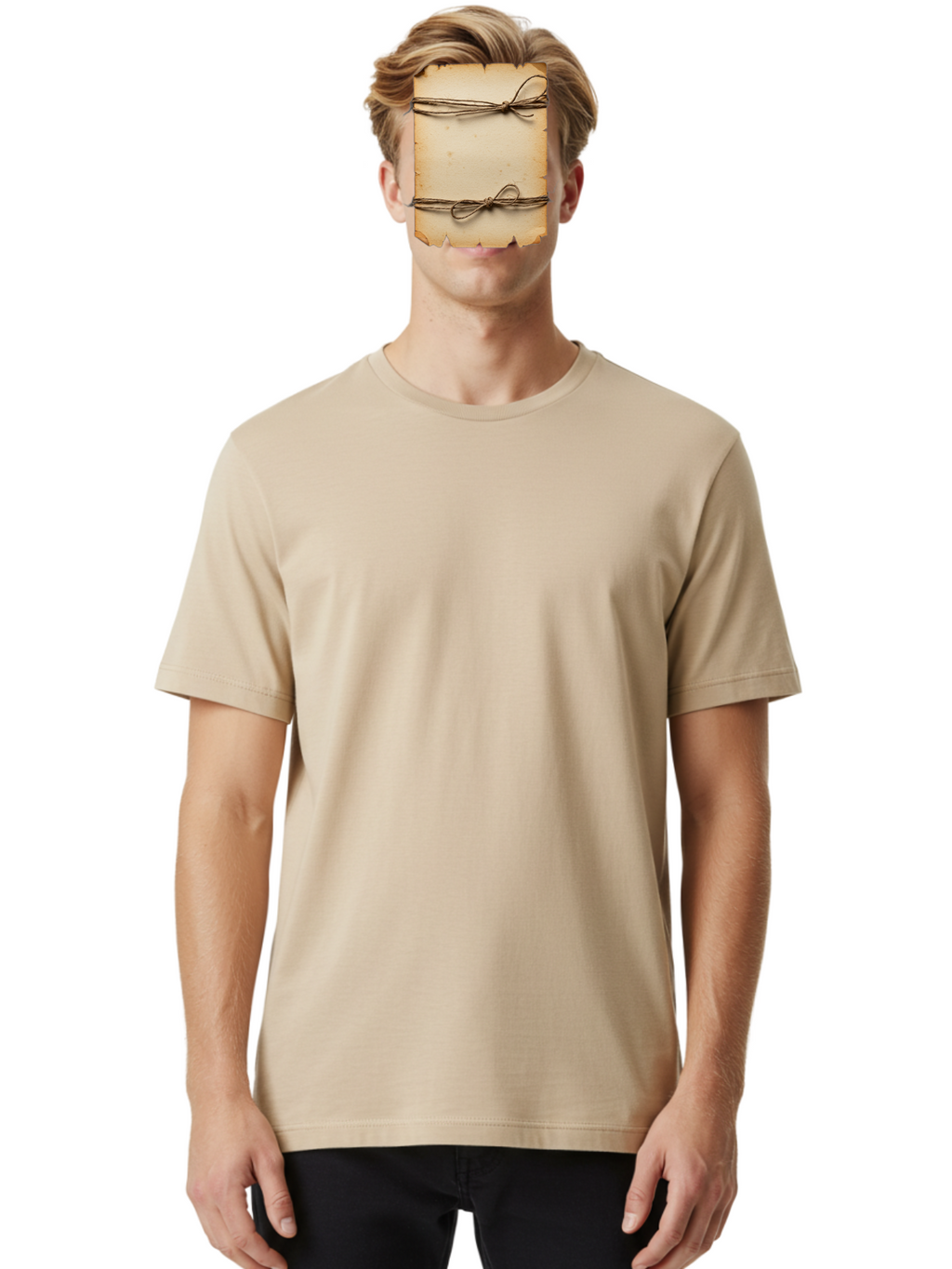 Tied-Parchment Men'S Graphic Tee, 100% Cotton, Comfortable Casual Summer Wear, Machine Washable, Vintage Camera, Old Camera, Antique Camera, Black Camera, Classic Photography, Photography Equipment, Nostalgic Device, Film Camera, Camera Art Bah263