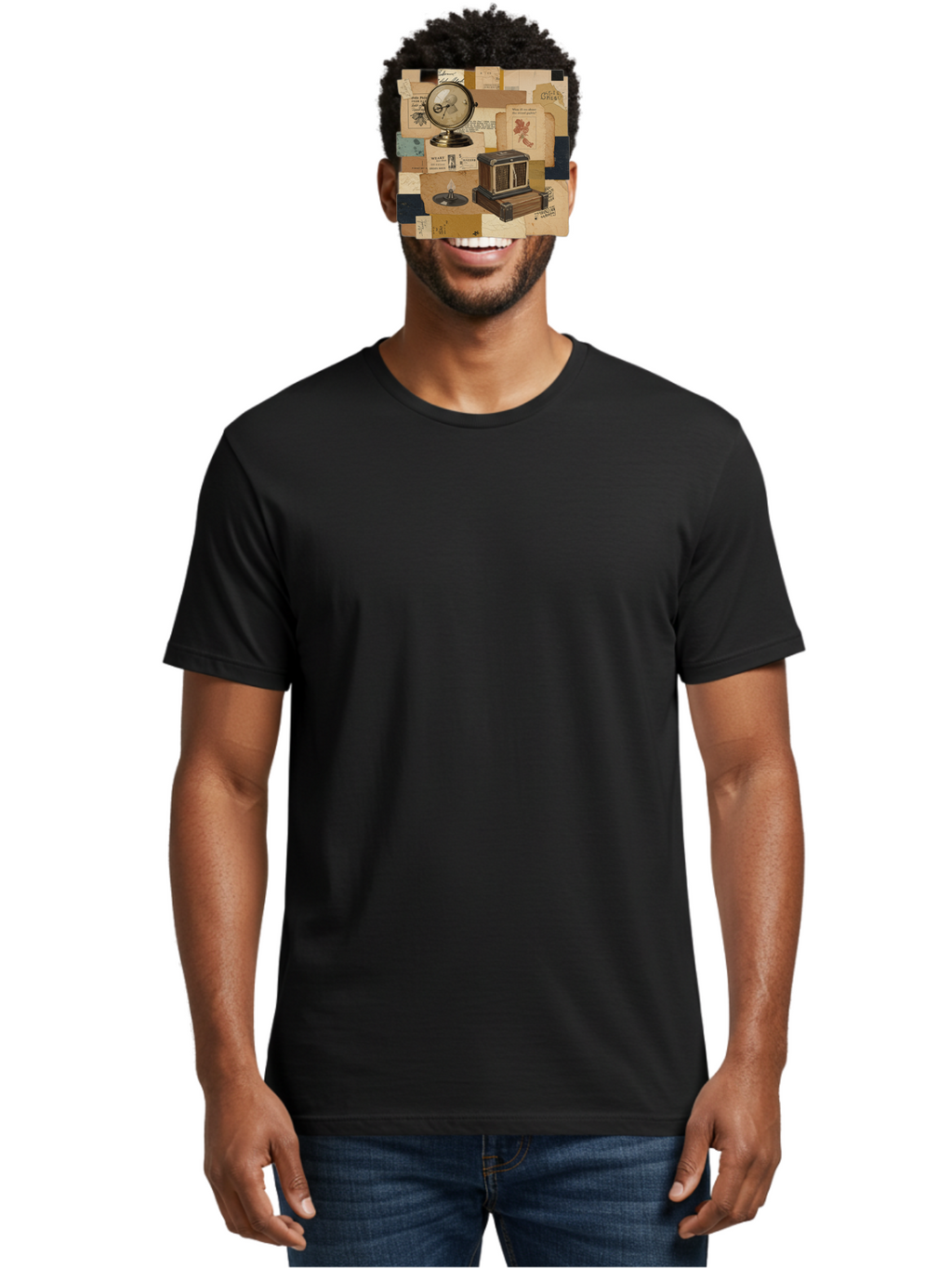 Timepiece-Cage-And-Candle Men'S Graphic Tee, 100% Cotton, Comfortable Casual Summer Wear, Machine Washable, Vintage Camera, Old Camera, Antique Camera, Black Camera, Classic Photography, Photography Equipment, Nostalgic Device, Film Camera, Bah265