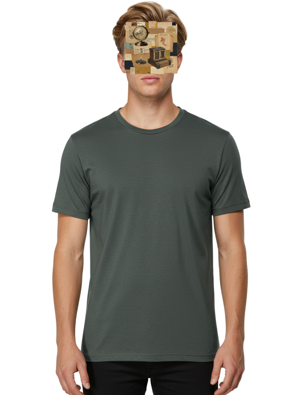 Timepiece-Cage-And-Candle Men'S Graphic Tee, 100% Cotton, Comfortable Casual Summer Wear, Machine Washable, Vintage Camera, Old Camera, Antique Camera, Black Camera, Classic Photography, Photography Equipment, Nostalgic Device, Film Camera, Bah265