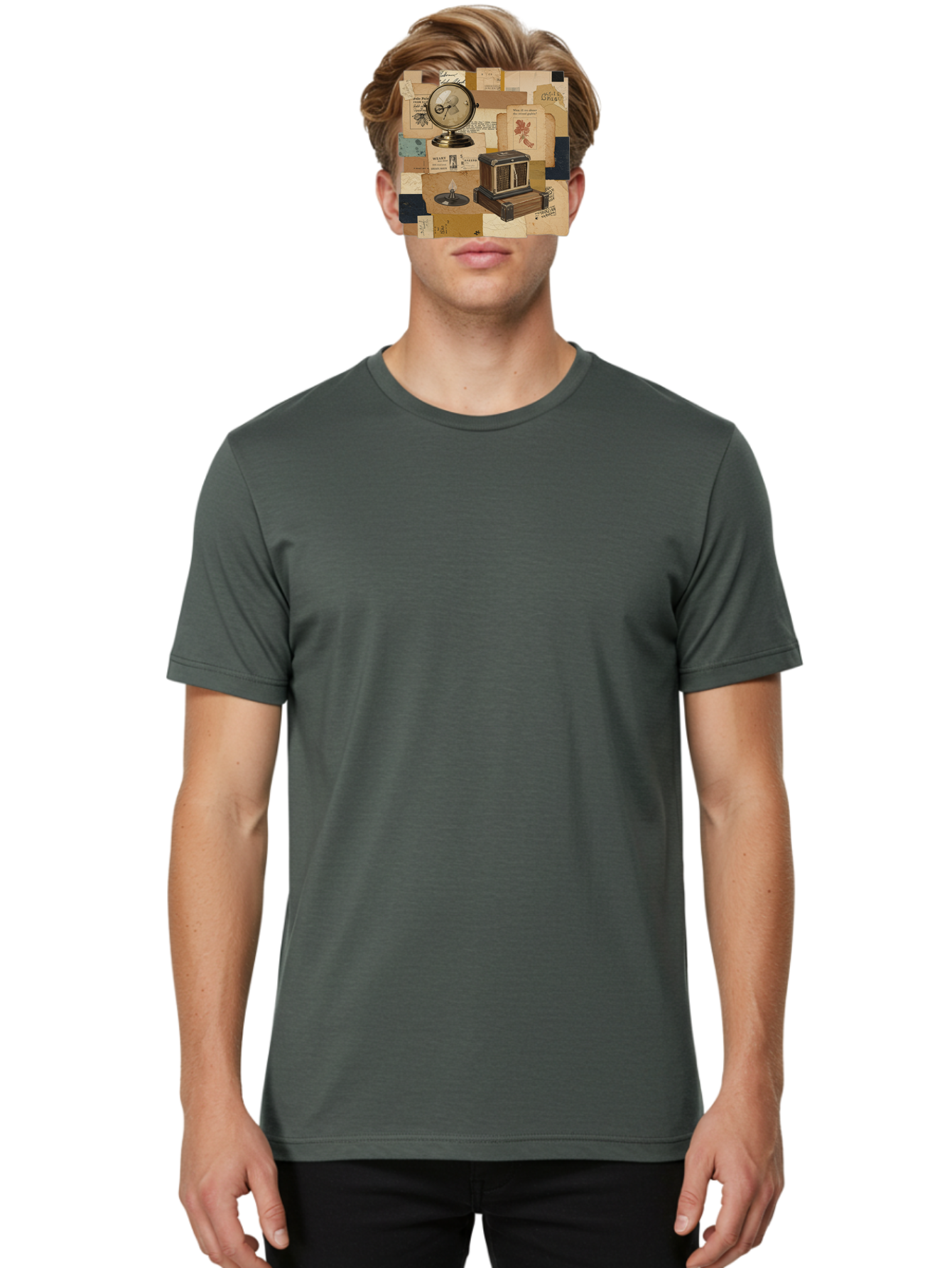Timepiece-Cage-And-Candle Men'S Graphic Tee, 100% Cotton, Comfortable Casual Summer Wear, Machine Washable, Vintage Camera, Old Camera, Antique Camera, Black Camera, Classic Photography, Photography Equipment, Nostalgic Device, Film Camera, Bah265