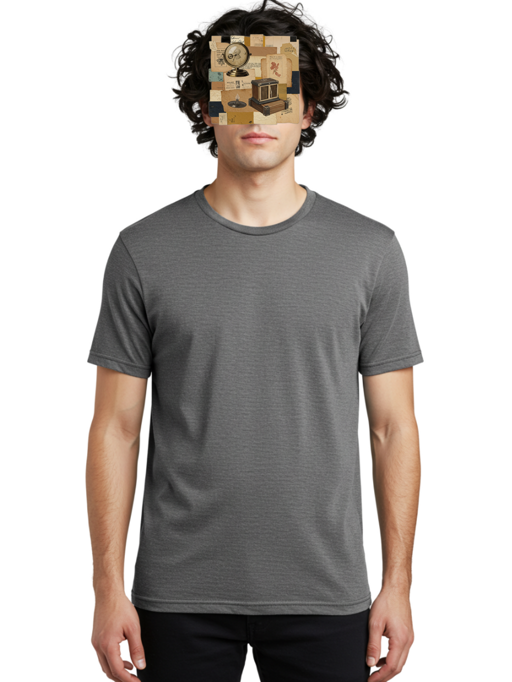 Timepiece-Cage-And-Candle Men'S Graphic Tee, 100% Cotton, Comfortable Casual Summer Wear, Machine Washable, Vintage Camera, Old Camera, Antique Camera, Black Camera, Classic Photography, Photography Equipment, Nostalgic Device, Film Camera, Bah265