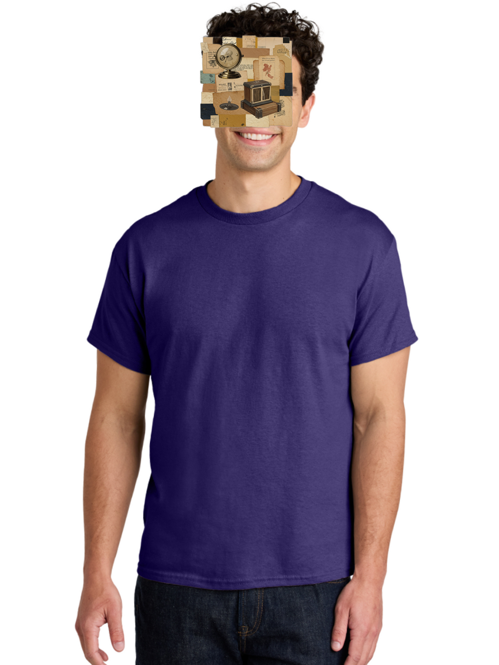 Timepiece-Cage-And-Candle Men'S Graphic Tee, 100% Cotton, Comfortable Casual Summer Wear, Machine Washable, Vintage Camera, Old Camera, Antique Camera, Black Camera, Classic Photography, Photography Equipment, Nostalgic Device, Film Camera, Bah265