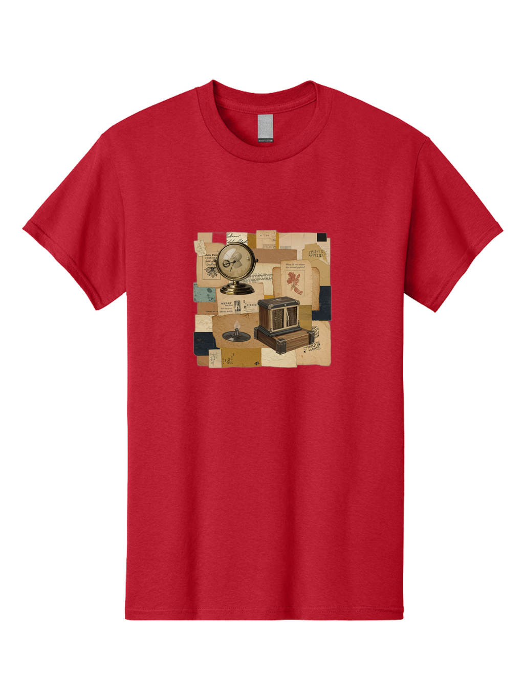 Timepiece-Cage-And-Candle Men'S Graphic Tee, 100% Cotton, Comfortable Casual Summer Wear, Machine Washable, Vintage Camera, Old Camera, Antique Camera, Black Camera, Classic Photography, Photography Equipment, Nostalgic Device, Film Camera, Bah265