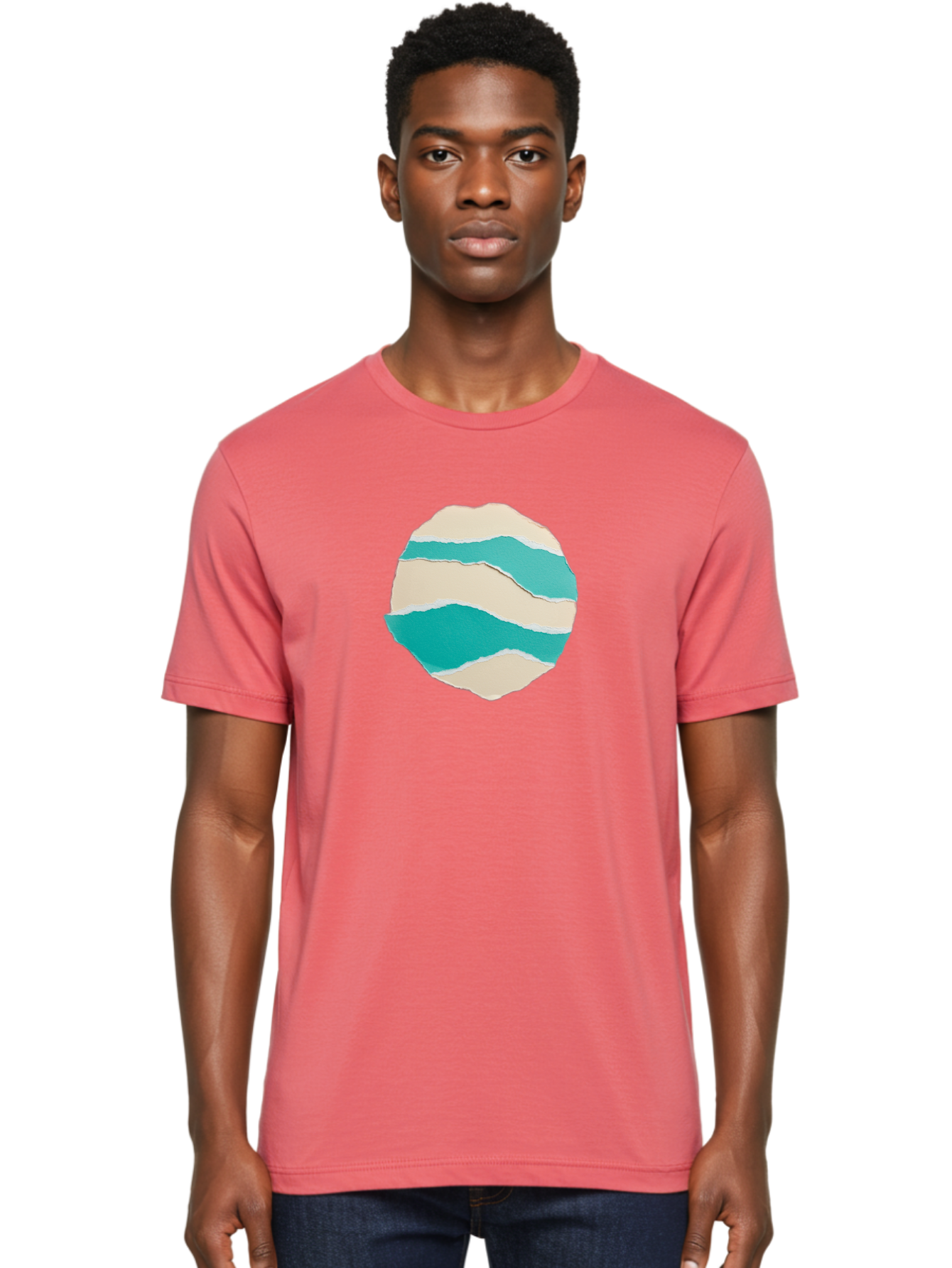 Torn-Paper-Circle Men'S Graphic Tee, 100% Cotton, Comfortable Casual Summer Wear, Machine Washable, Vintage Camera, Old Camera, Antique Camera, Black Camera, Classic Photography, Photography Equipment, Nostalgic Device, Film Camera, Camera Art Bah270
