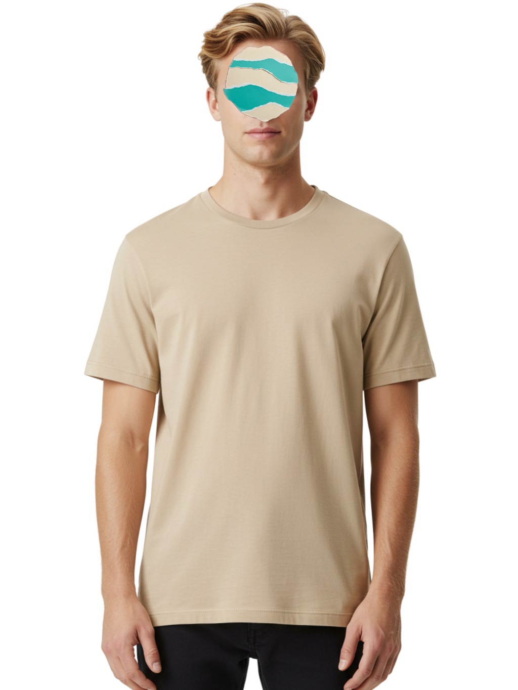 Torn-Paper-Circle Men'S Graphic Tee, 100% Cotton, Comfortable Casual Summer Wear, Machine Washable, Vintage Camera, Old Camera, Antique Camera, Black Camera, Classic Photography, Photography Equipment, Nostalgic Device, Film Camera, Camera Art Bah270