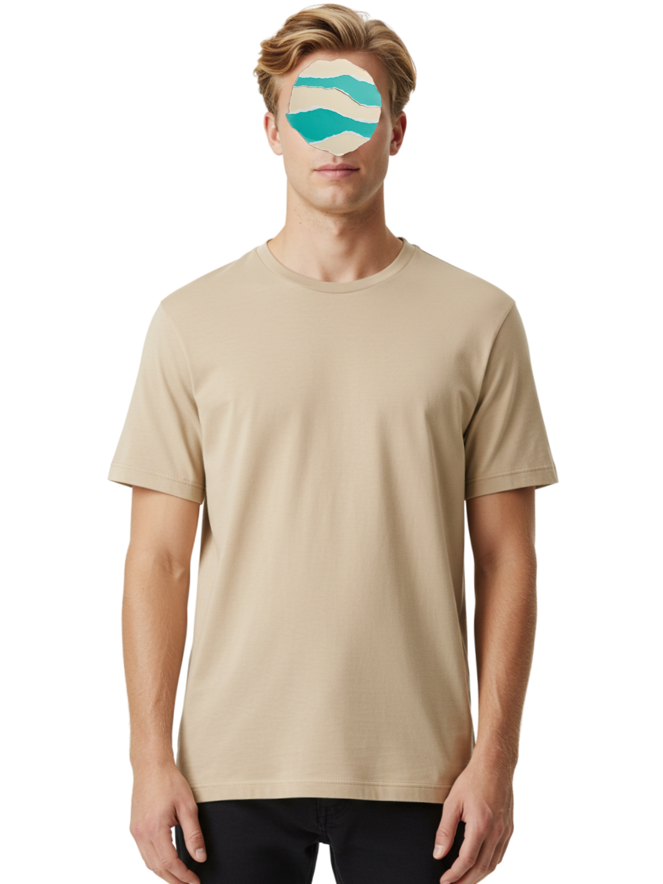 Torn-Paper-Circle Men'S Graphic Tee, 100% Cotton, Comfortable Casual Summer Wear, Machine Washable, Vintage Camera, Old Camera, Antique Camera, Black Camera, Classic Photography, Photography Equipment, Nostalgic Device, Film Camera, Camera Art Bah270