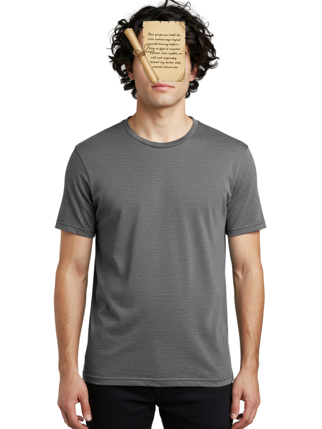 Torn-Parchment-With-Nonsense-Text Men'S Graphic Tee, 100% Cotton, Comfortable Casual Summer Wear, Machine Washable, Vintage Camera, Old Camera, Antique Camera, Black Camera, Classic Photography, Photography Equipment, Nostalgic Device, Bah271