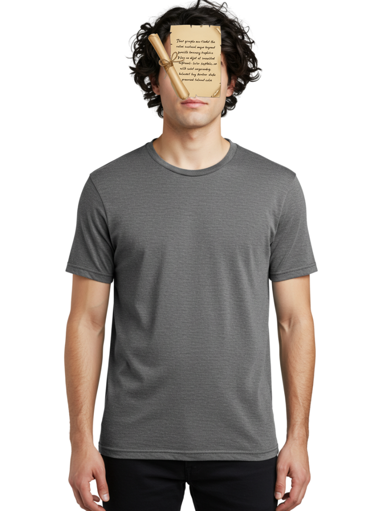 Torn-Parchment-With-Nonsense-Text Men'S Graphic Tee, 100% Cotton, Comfortable Casual Summer Wear, Machine Washable, Vintage Camera, Old Camera, Antique Camera, Black Camera, Classic Photography, Photography Equipment, Nostalgic Device, Bah271