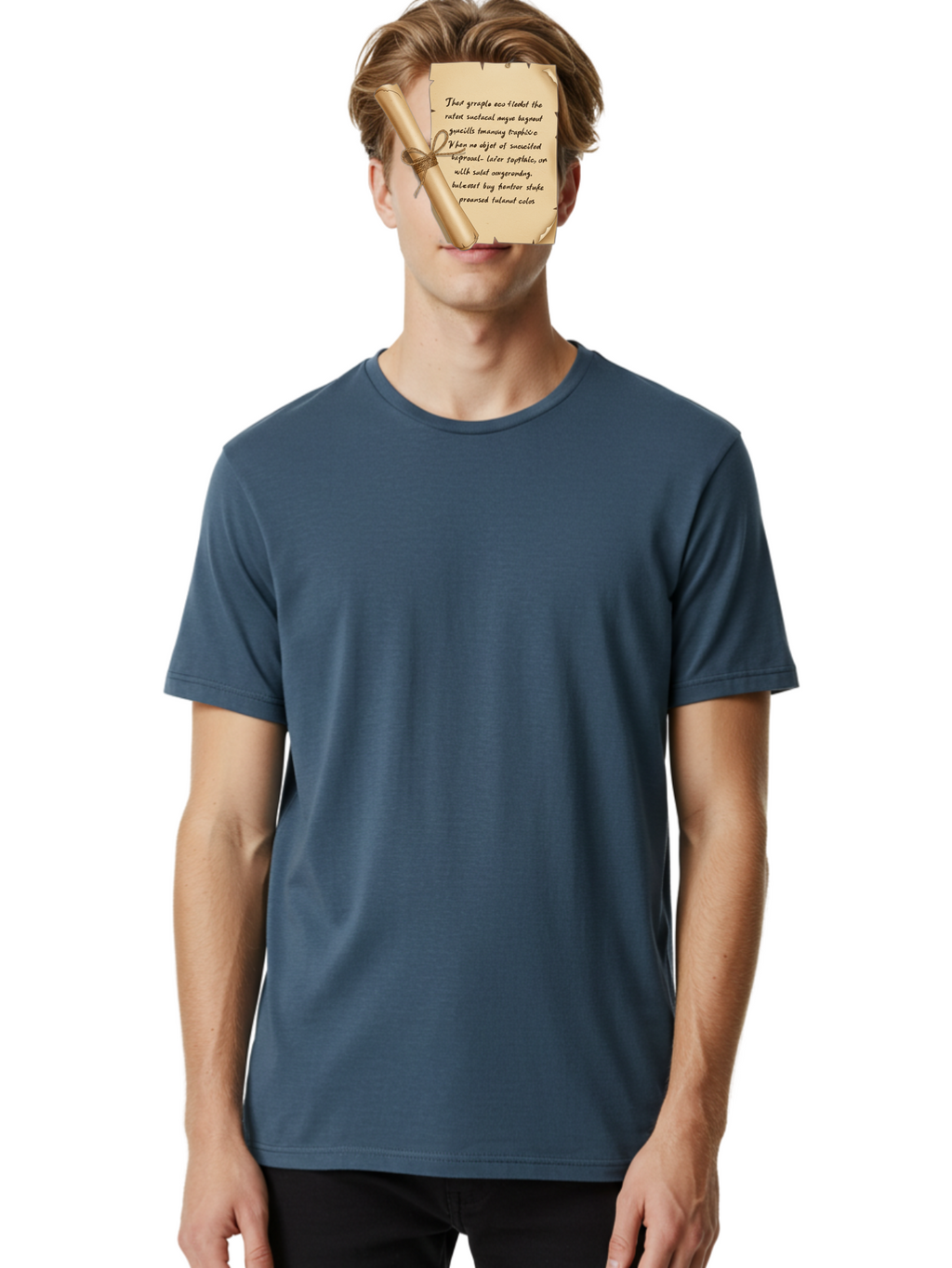 Torn-Parchment-With-Nonsense-Text Men'S Graphic Tee, 100% Cotton, Comfortable Casual Summer Wear, Machine Washable, Vintage Camera, Old Camera, Antique Camera, Black Camera, Classic Photography, Photography Equipment, Nostalgic Device, Bah271