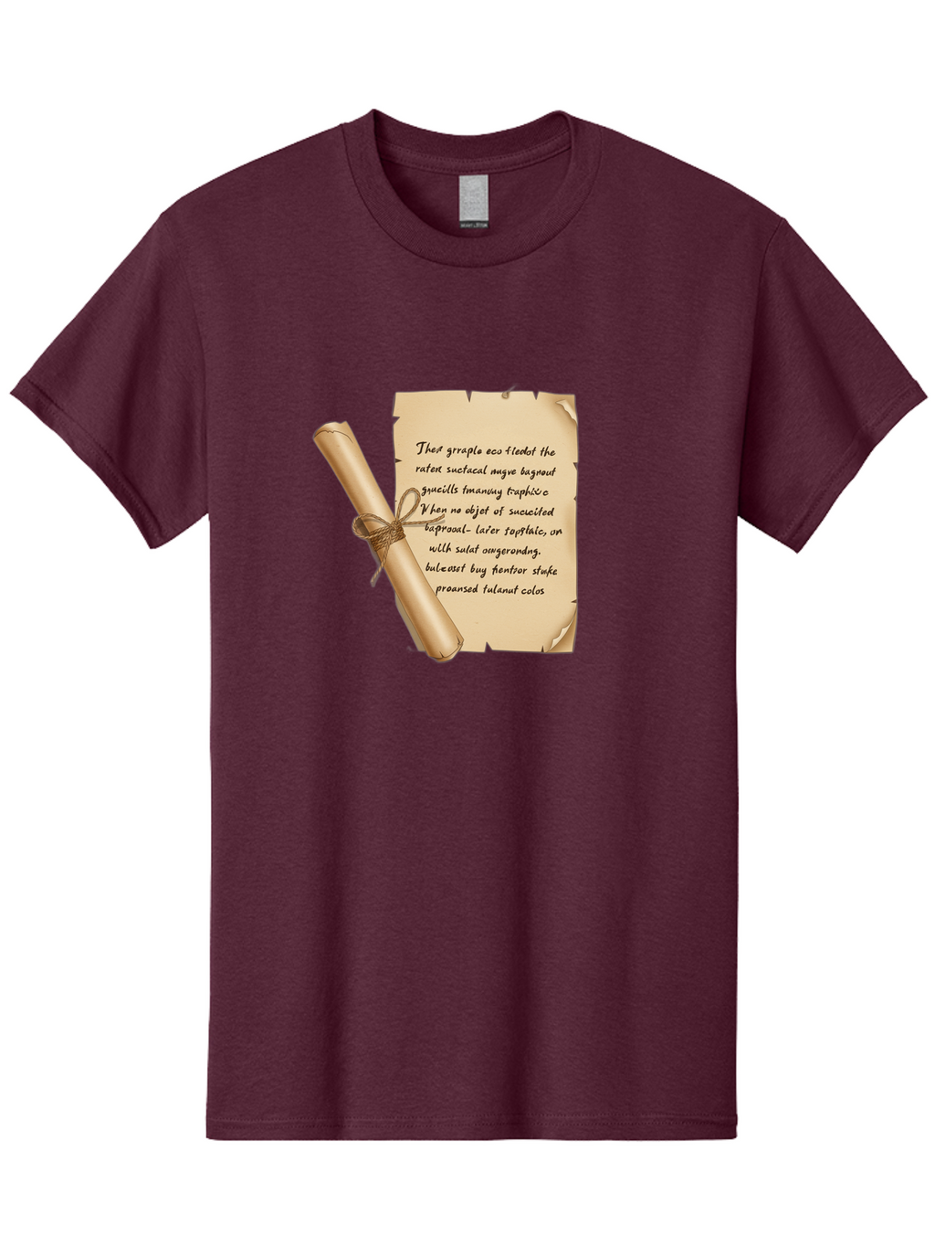 Torn-Parchment-With-Nonsense-Text Men'S Graphic Tee, 100% Cotton, Comfortable Casual Summer Wear, Machine Washable, Vintage Camera, Old Camera, Antique Camera, Black Camera, Classic Photography, Photography Equipment, Nostalgic Device, Bah271
