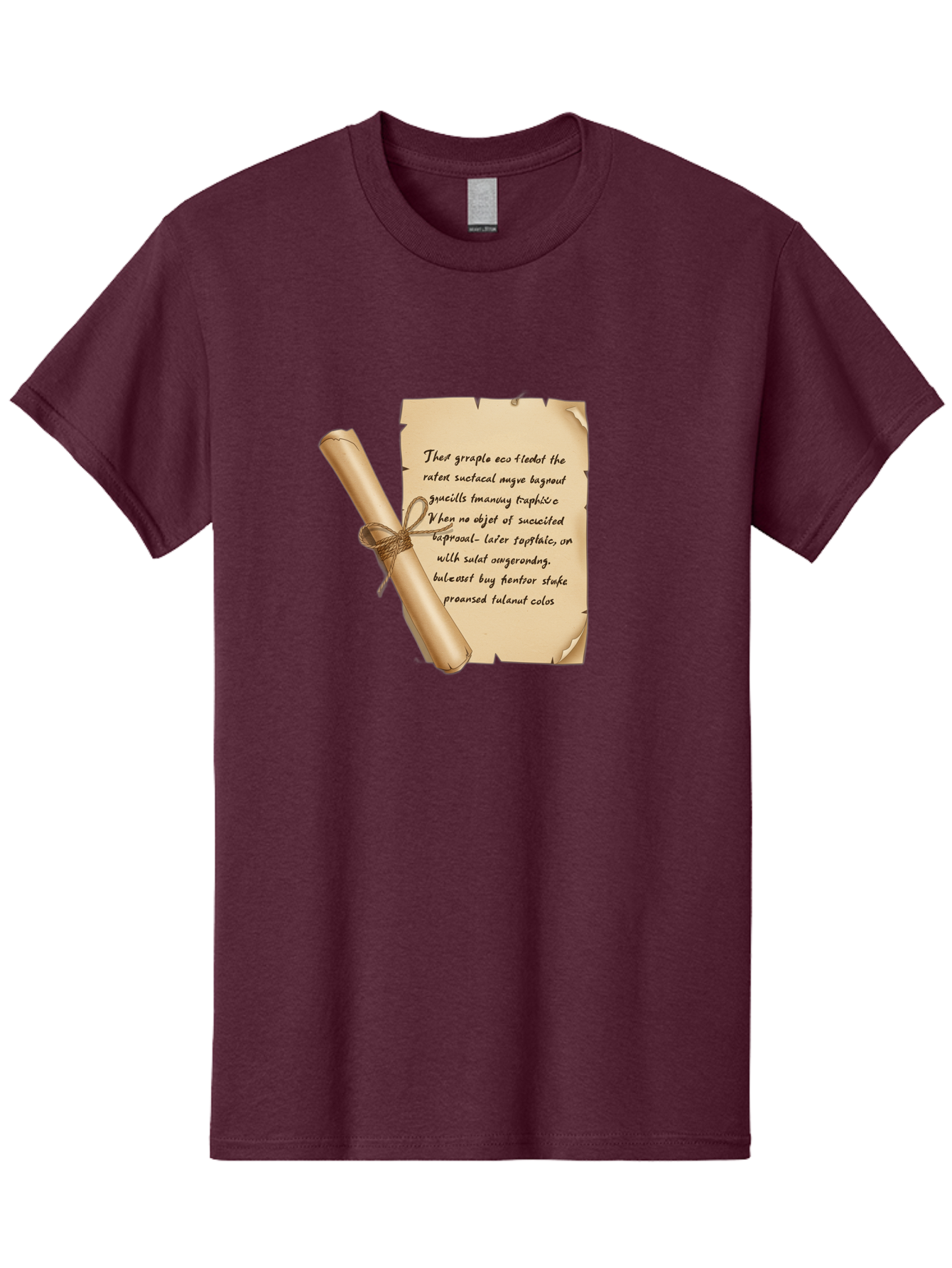 Torn-Parchment-With-Nonsense-Text Men'S Graphic Tee, 100% Cotton, Comfortable Casual Summer Wear, Machine Washable, Vintage Camera, Old Camera, Antique Camera, Black Camera, Classic Photography, Photography Equipment, Nostalgic Device, Bah271