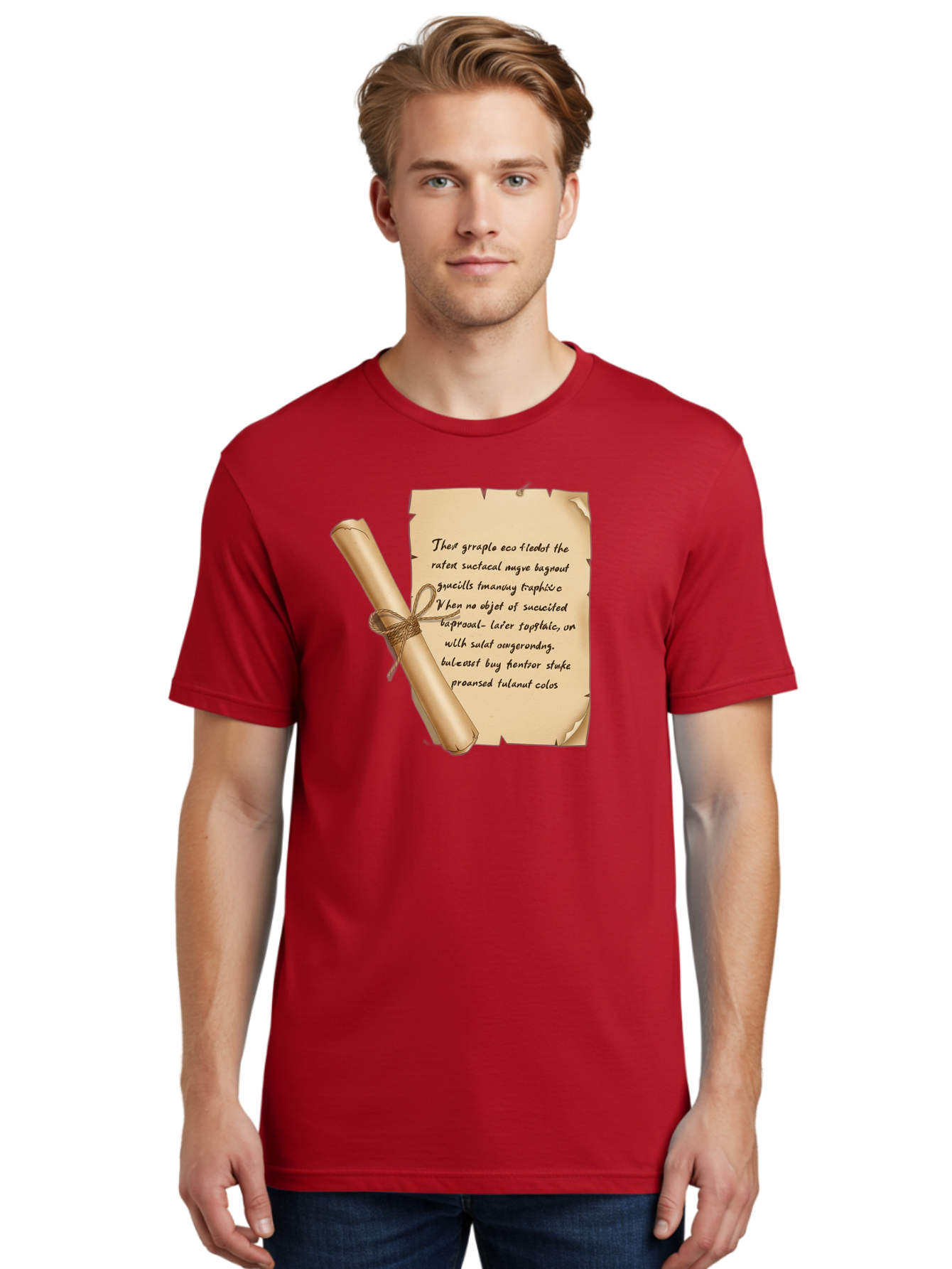 Torn-Parchment-With-Nonsense-Text Men'S Graphic Tee, 100% Cotton, Comfortable Casual Summer Wear, Machine Washable, Vintage Camera, Old Camera, Antique Camera, Black Camera, Classic Photography, Photography Equipment, Nostalgic Device, Bah271