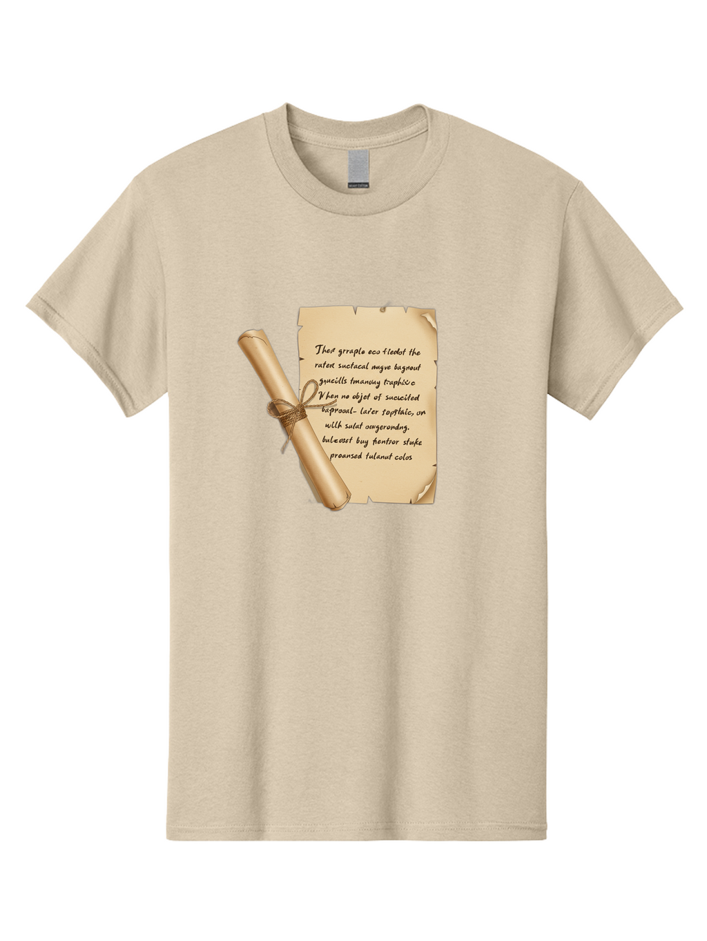 Torn-Parchment-With-Nonsense-Text Men'S Graphic Tee, 100% Cotton, Comfortable Casual Summer Wear, Machine Washable, Vintage Camera, Old Camera, Antique Camera, Black Camera, Classic Photography, Photography Equipment, Nostalgic Device, Bah271