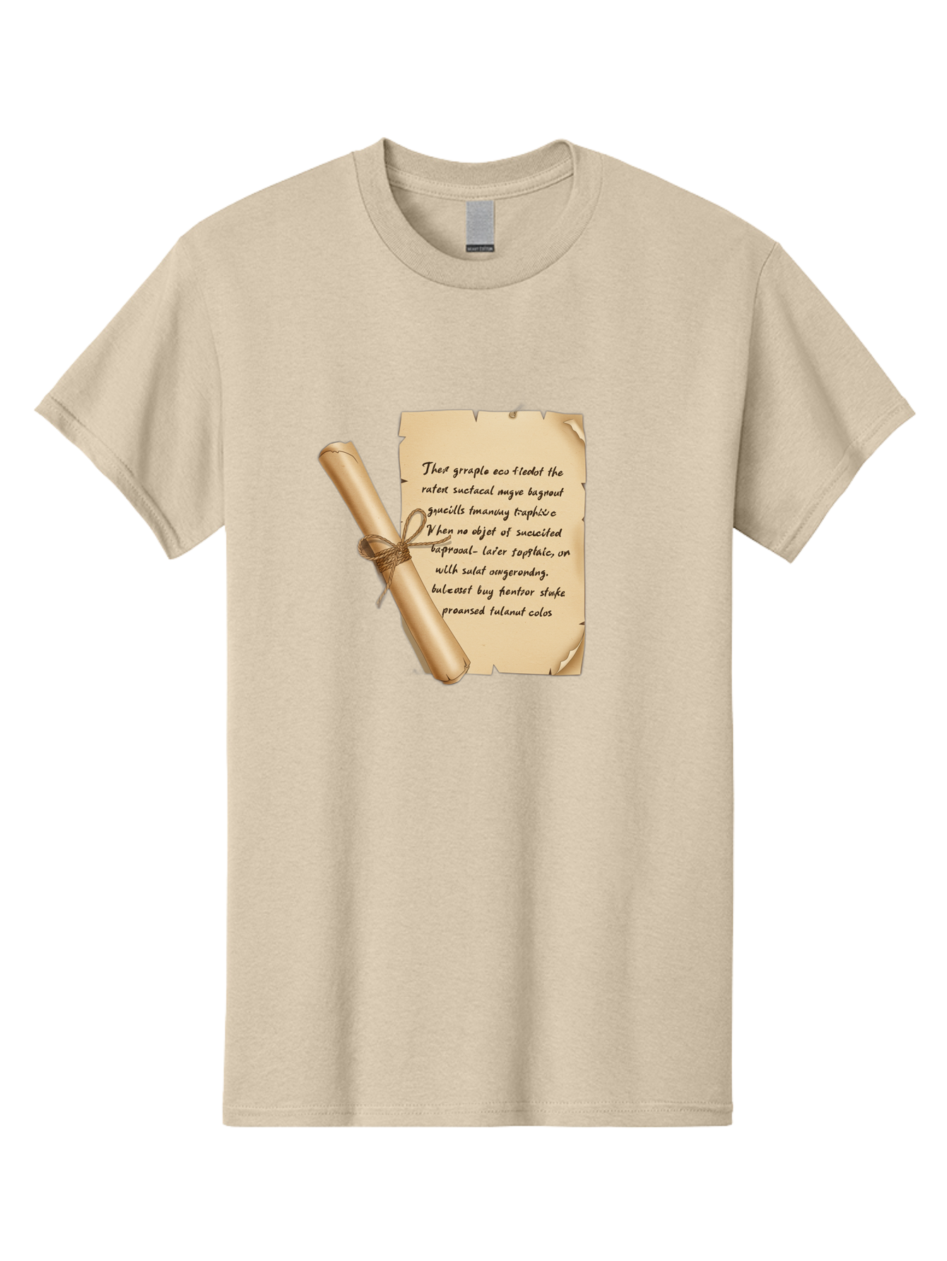 Torn-Parchment-With-Nonsense-Text Men'S Graphic Tee, 100% Cotton, Comfortable Casual Summer Wear, Machine Washable, Vintage Camera, Old Camera, Antique Camera, Black Camera, Classic Photography, Photography Equipment, Nostalgic Device, Bah271