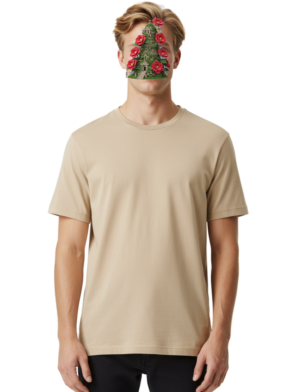 Tower-Of-Red-Flowers Men'S Graphic Tee, 100% Cotton, Comfortable Casual Summer Wear, Machine Washable, Vintage Camera, Old Camera, Antique Camera, Black Camera, Classic Photography, Photography Equipment, Nostalgic Device, Film Camera, Bah272