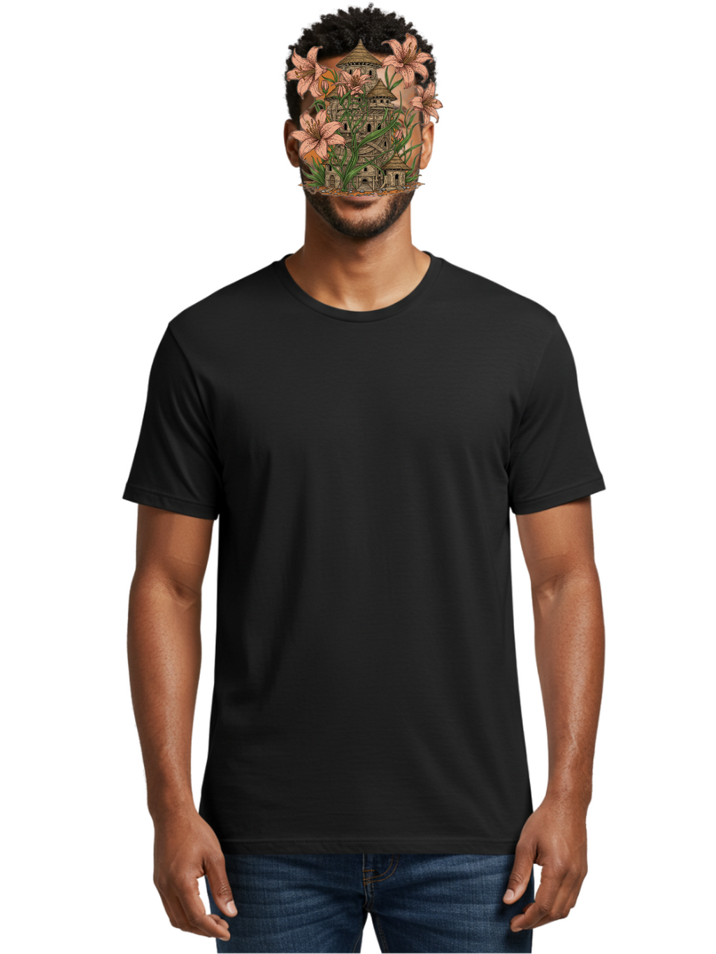 Tower Men'S Graphic Tee, 100% Cotton, Comfortable Casual Summer Wear, Machine Washable, Vintage Camera, Old Camera, Antique Camera, Black Camera, Classic Photography, Photography Equipment, Nostalgic Device, Film Camera, Camera Art Bah273