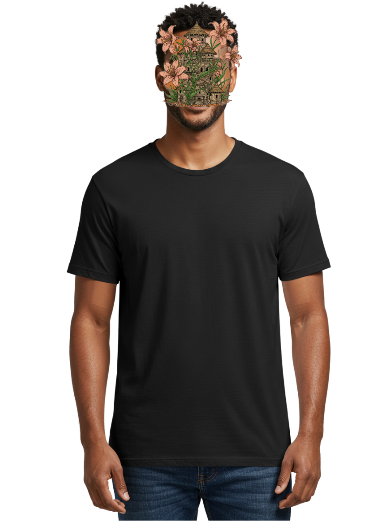 Tower Men'S Graphic Tee, 100% Cotton, Comfortable Casual Summer Wear, Machine Washable, Vintage Camera, Old Camera, Antique Camera, Black Camera, Classic Photography, Photography Equipment, Nostalgic Device, Film Camera, Camera Art Bah273