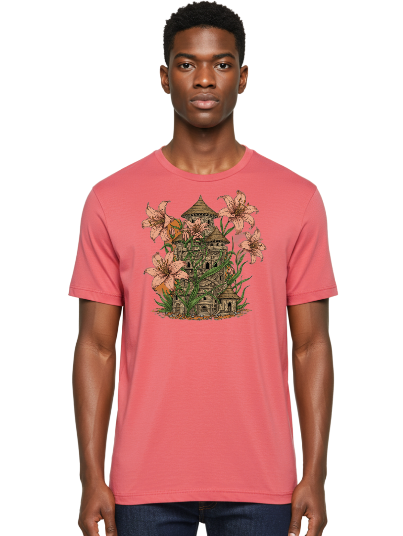 Tower Men'S Graphic Tee, 100% Cotton, Comfortable Casual Summer Wear, Machine Washable, Vintage Camera, Old Camera, Antique Camera, Black Camera, Classic Photography, Photography Equipment, Nostalgic Device, Film Camera, Camera Art Bah273