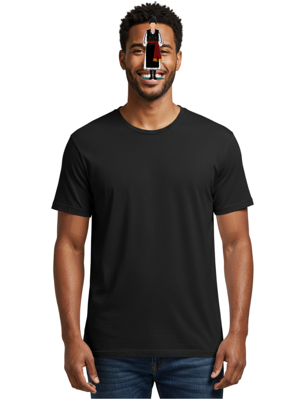 Traditional-Folk-Costume-1 Men'S Graphic Tee, 100% Cotton, Comfortable Casual Summer Wear, Machine Washable, Vintage Camera, Old Camera, Antique Camera, Black Camera, Classic Photography, Photography Equipment, Nostalgic Device, Film Camera, Bah274