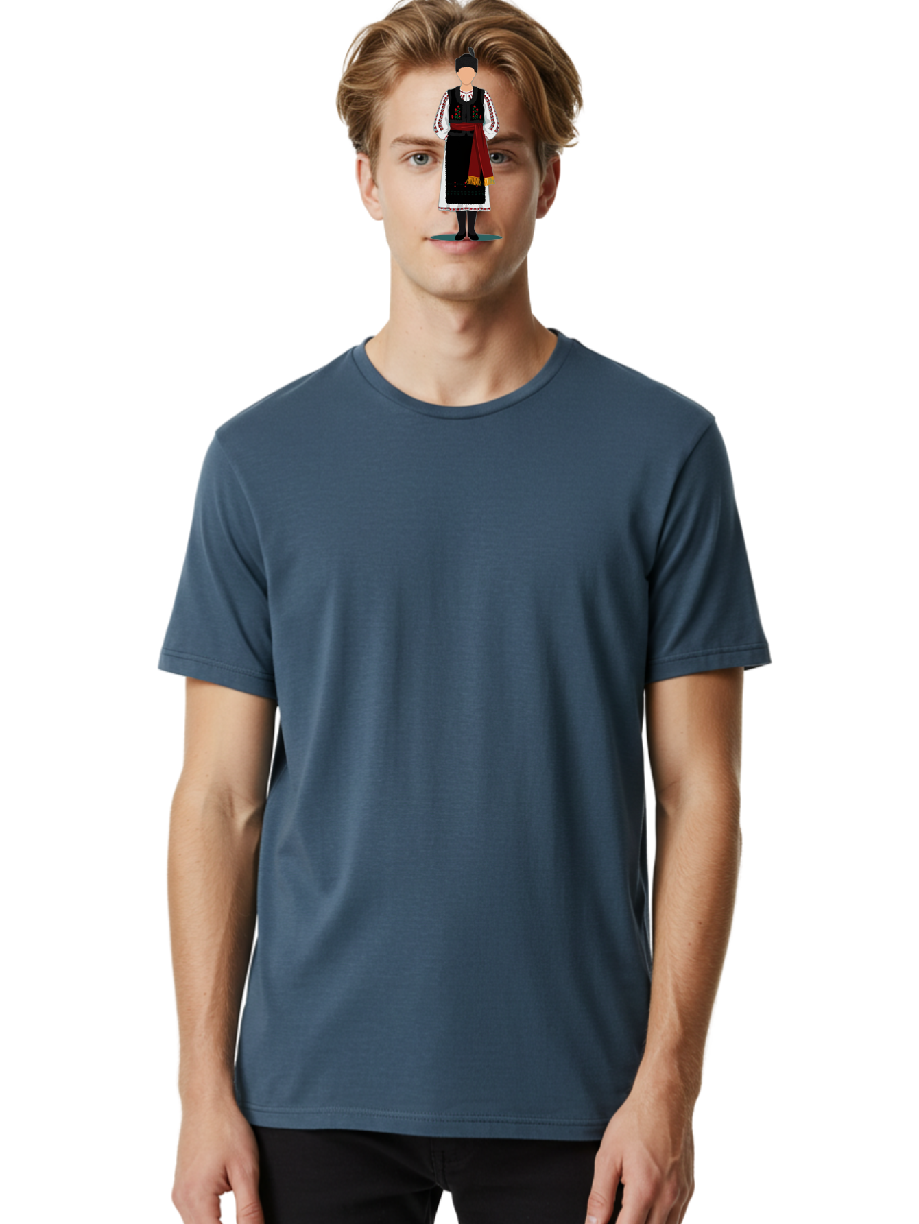 Traditional-Folk-Costume-1 Men'S Graphic Tee, 100% Cotton, Comfortable Casual Summer Wear, Machine Washable, Vintage Camera, Old Camera, Antique Camera, Black Camera, Classic Photography, Photography Equipment, Nostalgic Device, Film Camera, Bah274