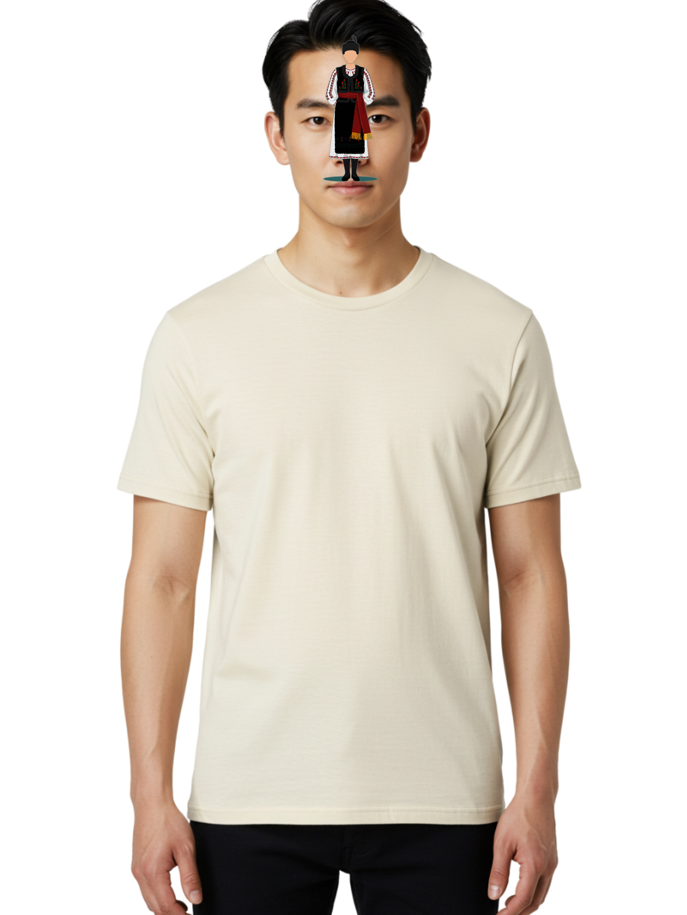 Traditional-Folk-Costume-1 Men'S Graphic Tee, 100% Cotton, Comfortable Casual Summer Wear, Machine Washable, Vintage Camera, Old Camera, Antique Camera, Black Camera, Classic Photography, Photography Equipment, Nostalgic Device, Film Camera, Bah274