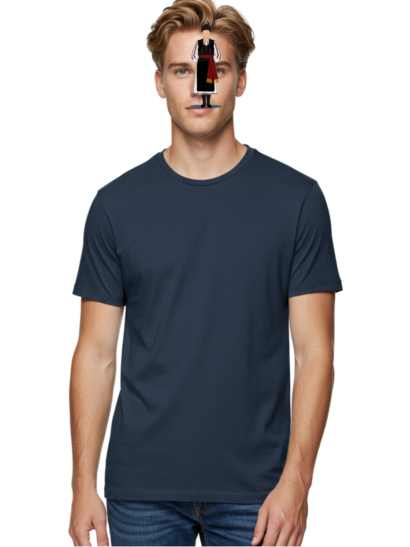 Traditional-Folk-Costume-1 Men'S Graphic Tee, 100% Cotton, Comfortable Casual Summer Wear, Machine Washable, Vintage Camera, Old Camera, Antique Camera, Black Camera, Classic Photography, Photography Equipment, Nostalgic Device, Film Camera, Bah274