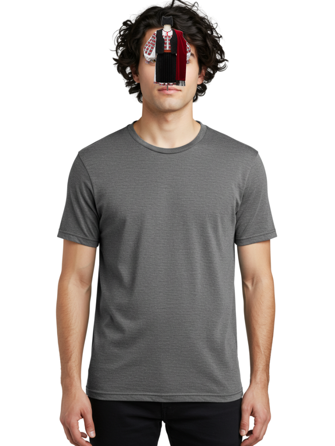 Traditional-Folk-Costume Men'S Graphic Tee, 100% Cotton, Comfortable Casual Summer Wear, Machine Washable, Vintage Camera, Old Camera, Antique Camera, Black Camera, Classic Photography, Photography Equipment, Nostalgic Device, Film Camera, Bah275