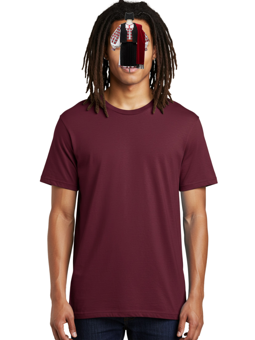 Traditional-Folk-Costume Men'S Graphic Tee, 100% Cotton, Comfortable Casual Summer Wear, Machine Washable, Vintage Camera, Old Camera, Antique Camera, Black Camera, Classic Photography, Photography Equipment, Nostalgic Device, Film Camera, Bah275