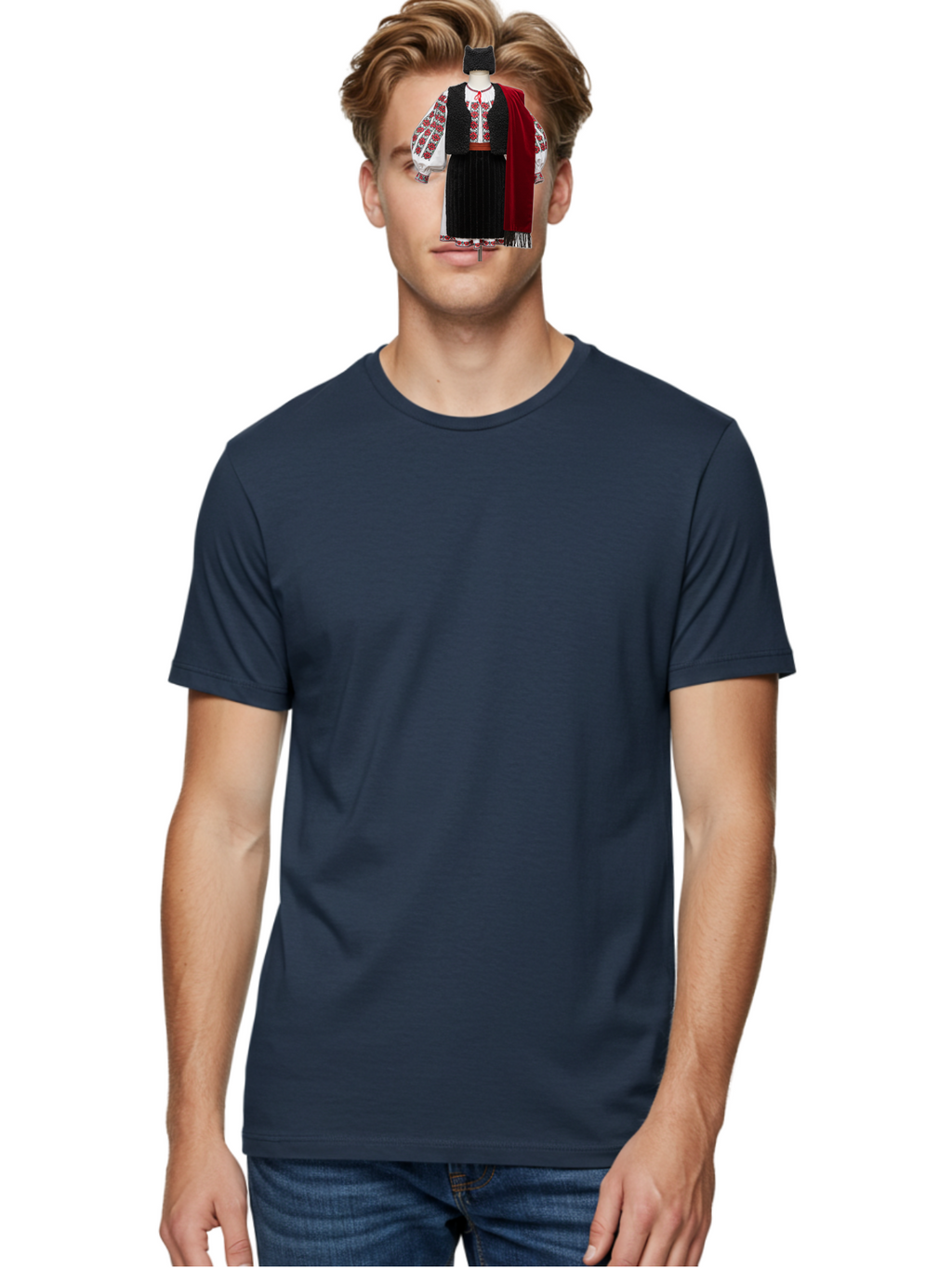 Traditional-Folk-Costume Men'S Graphic Tee, 100% Cotton, Comfortable Casual Summer Wear, Machine Washable, Vintage Camera, Old Camera, Antique Camera, Black Camera, Classic Photography, Photography Equipment, Nostalgic Device, Film Camera, Bah275
