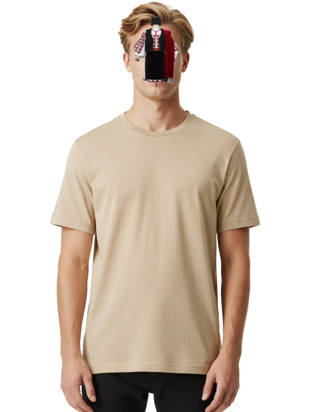 Traditional-Folk-Costume Men'S Graphic Tee, 100% Cotton, Comfortable Casual Summer Wear, Machine Washable, Vintage Camera, Old Camera, Antique Camera, Black Camera, Classic Photography, Photography Equipment, Nostalgic Device, Film Camera, Bah275