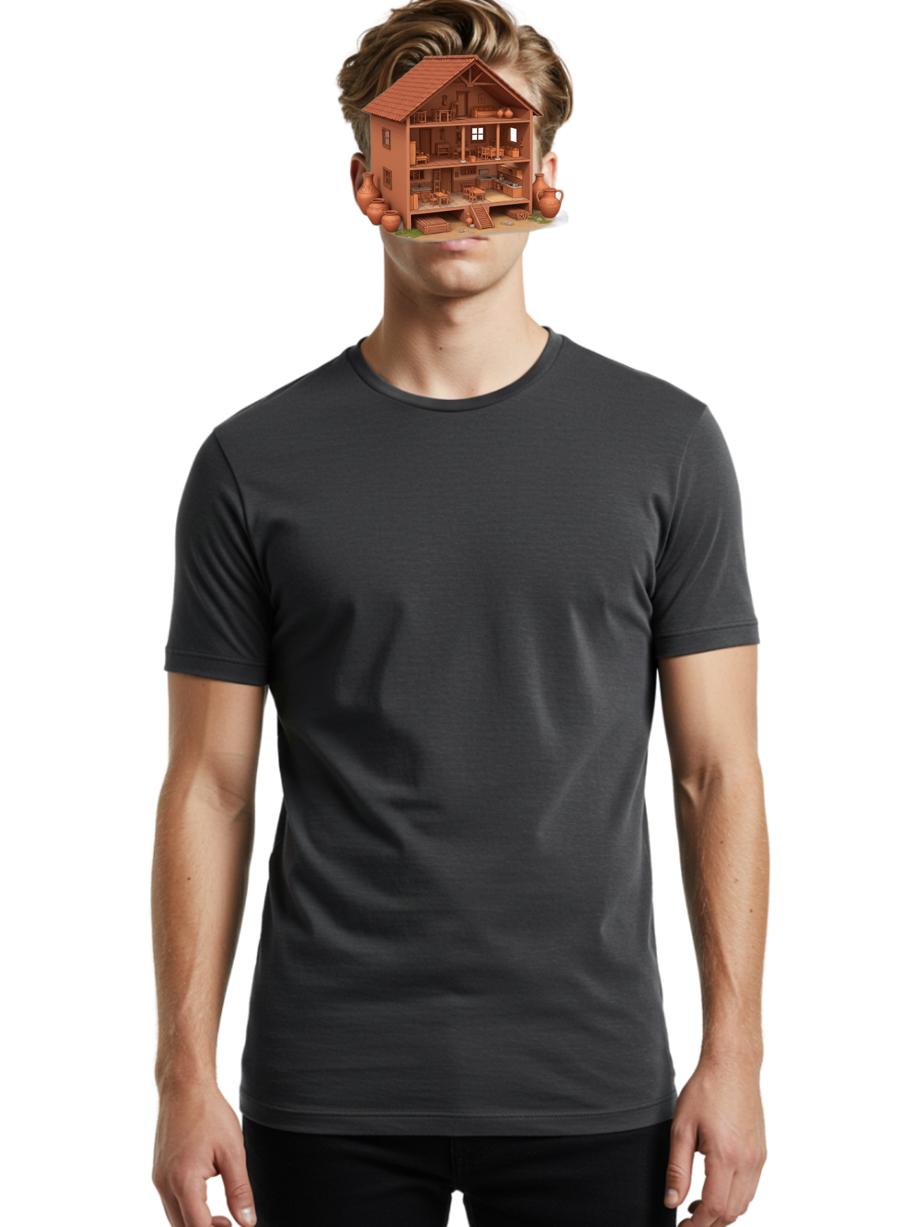 Traditional-House Men'S Graphic Tee, 100% Cotton, Comfortable Casual Summer Wear, Machine Washable, Vintage Camera, Old Camera, Antique Camera, Black Camera, Classic Photography, Photography Equipment, Nostalgic Device, Film Camera, Camera Art Bah276