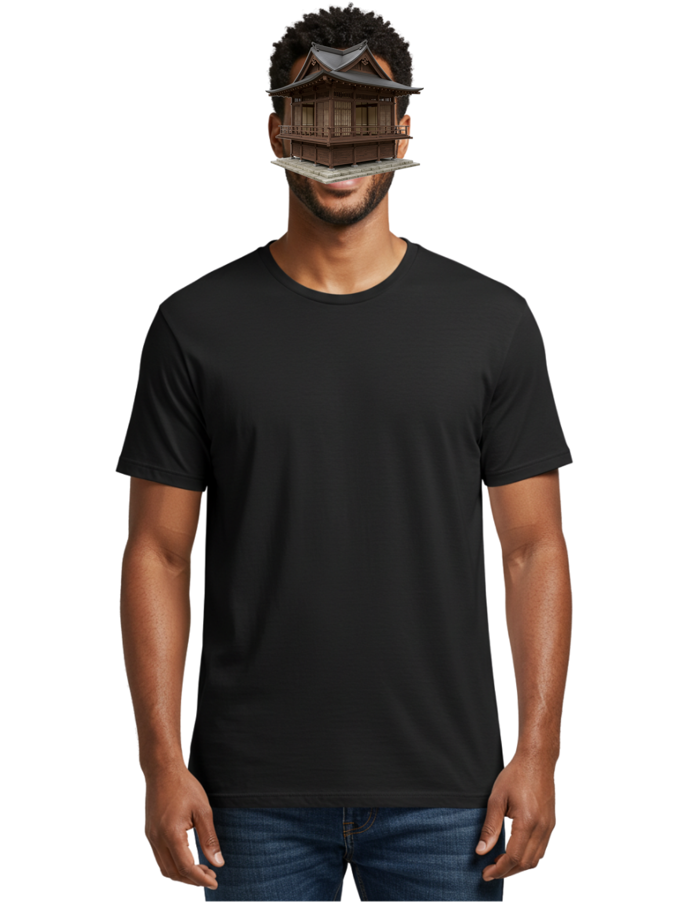 Traditional-Japanese-House Men'S Graphic Tee, 100% Cotton, Comfortable Casual Summer Wear, Machine Washable, Vintage Camera, Old Camera, Antique Camera, Black Camera, Classic Photography, Photography Equipment, Nostalgic Device, Film Camera, Bah277