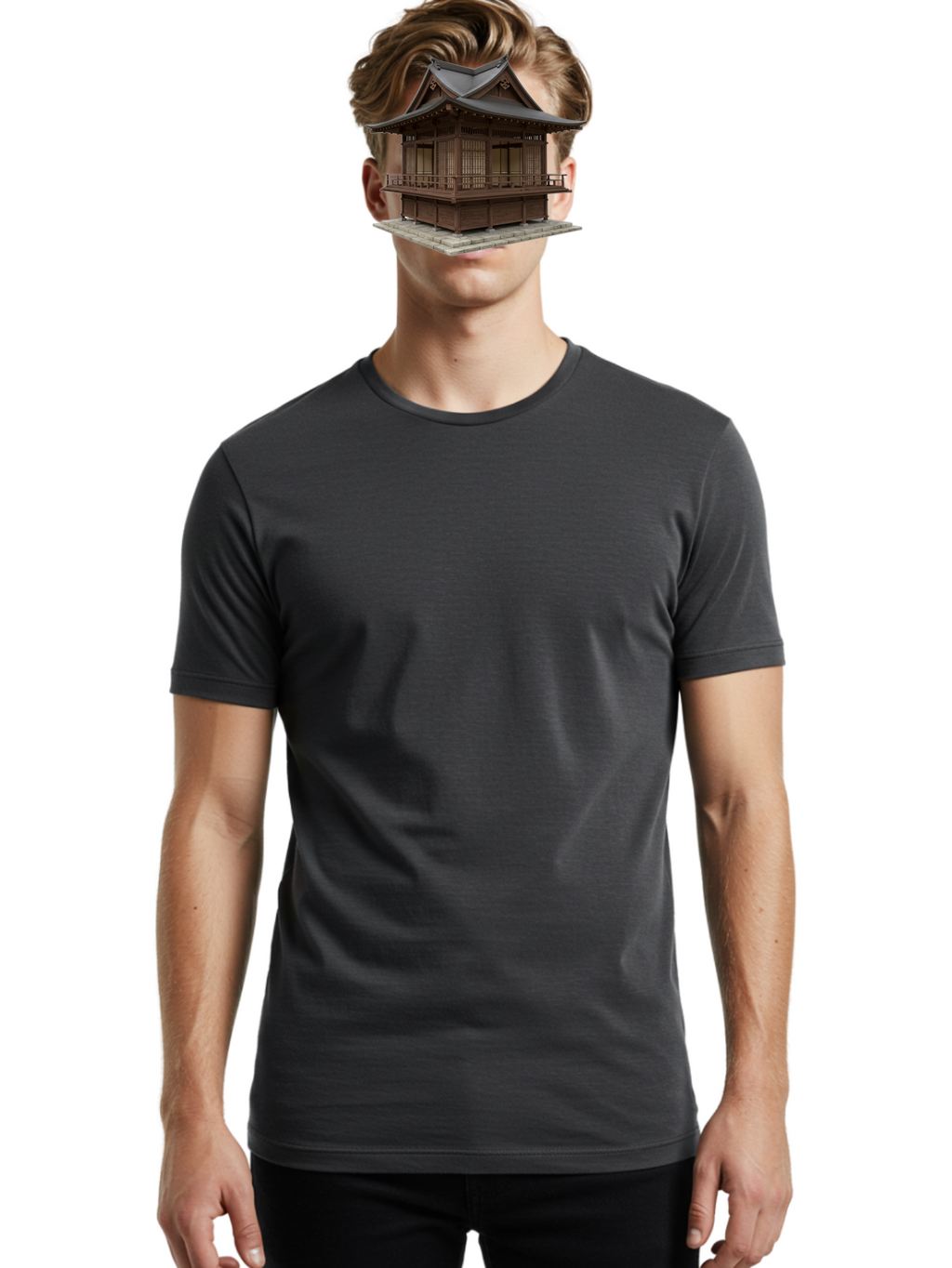 Traditional-Japanese-House Men'S Graphic Tee, 100% Cotton, Comfortable Casual Summer Wear, Machine Washable, Vintage Camera, Old Camera, Antique Camera, Black Camera, Classic Photography, Photography Equipment, Nostalgic Device, Film Camera, Bah277