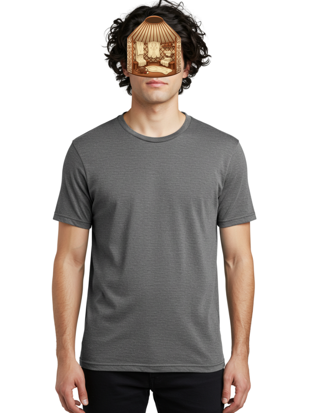 Traditional-Mongolian-Ger Men'S Graphic Tee, 100% Cotton, Comfortable Casual Summer Wear, Machine Washable, Vintage Camera, Old Camera, Antique Camera, Black Camera, Classic Photography, Photography Equipment, Nostalgic Device, Film Camera, Bah279