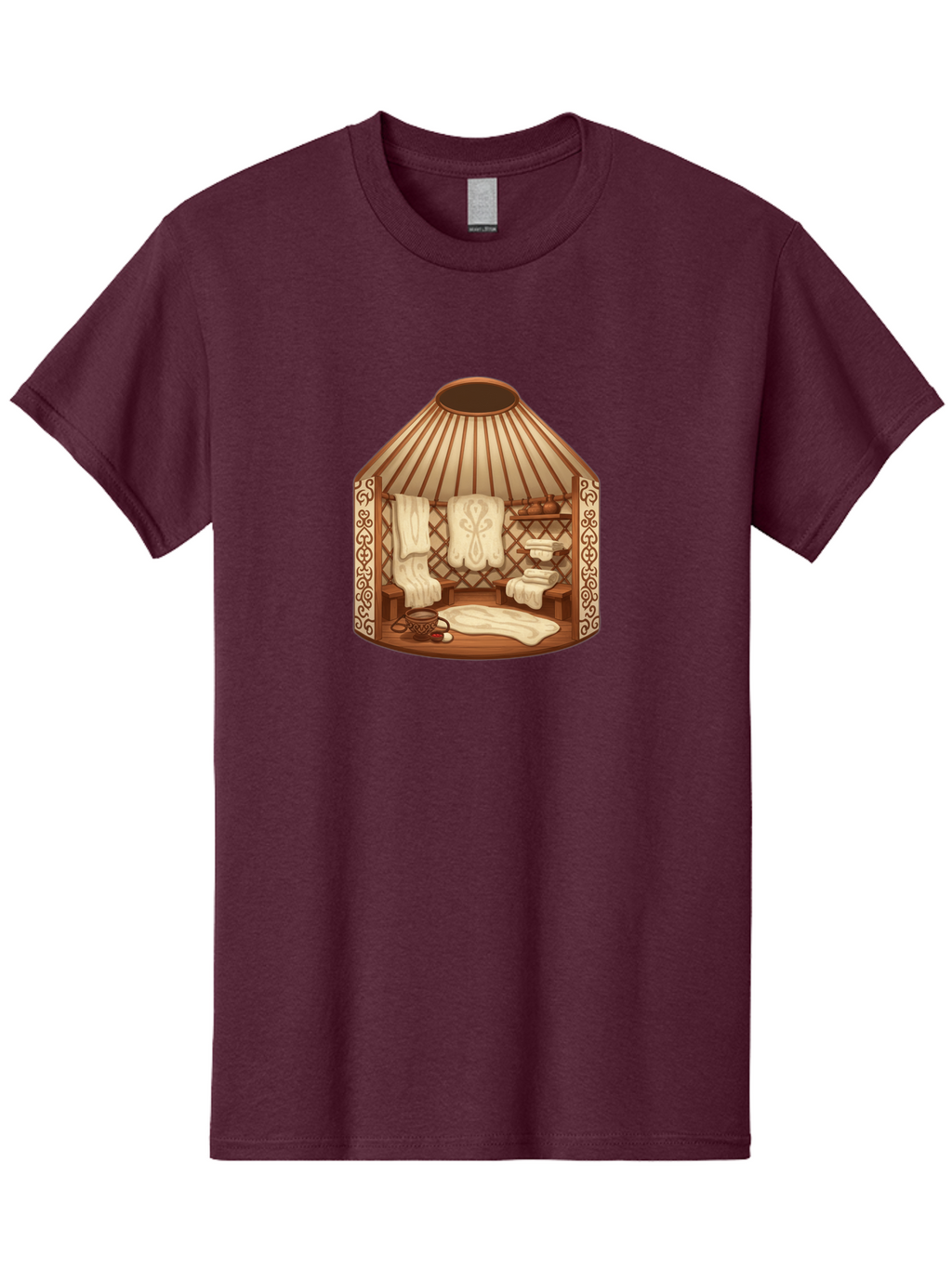 Traditional-Mongolian-Ger Men'S Graphic Tee, 100% Cotton, Comfortable Casual Summer Wear, Machine Washable, Vintage Camera, Old Camera, Antique Camera, Black Camera, Classic Photography, Photography Equipment, Nostalgic Device, Film Camera, Bah279