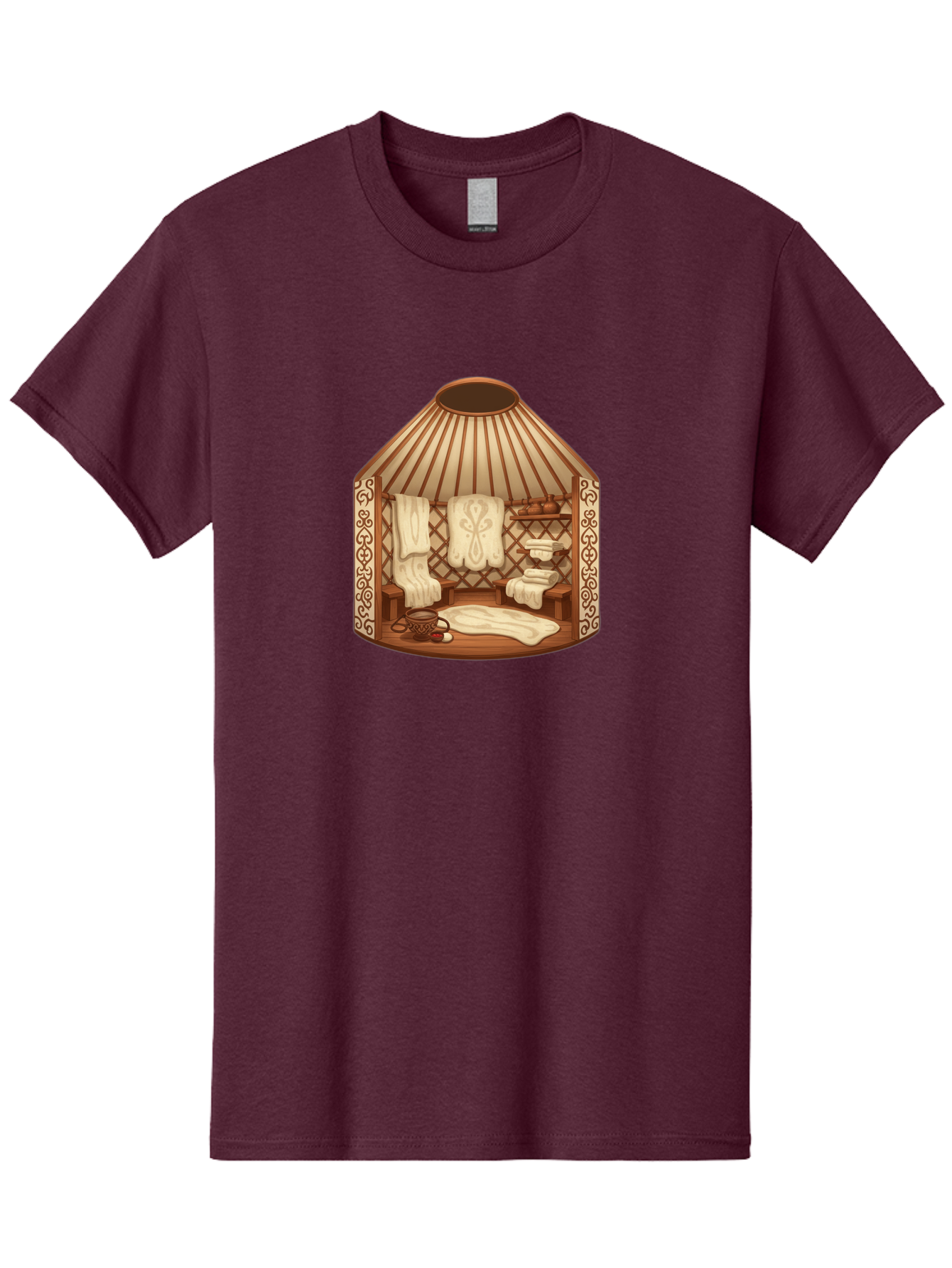 Traditional-Mongolian-Ger Men'S Graphic Tee, 100% Cotton, Comfortable Casual Summer Wear, Machine Washable, Vintage Camera, Old Camera, Antique Camera, Black Camera, Classic Photography, Photography Equipment, Nostalgic Device, Film Camera, Bah279