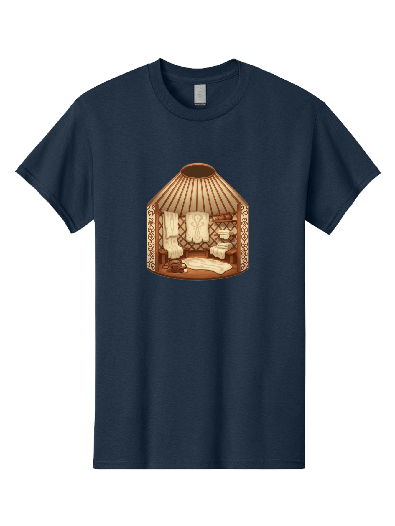 Traditional-Mongolian-Ger Men'S Graphic Tee, 100% Cotton, Comfortable Casual Summer Wear, Machine Washable, Vintage Camera, Old Camera, Antique Camera, Black Camera, Classic Photography, Photography Equipment, Nostalgic Device, Film Camera, Bah279
