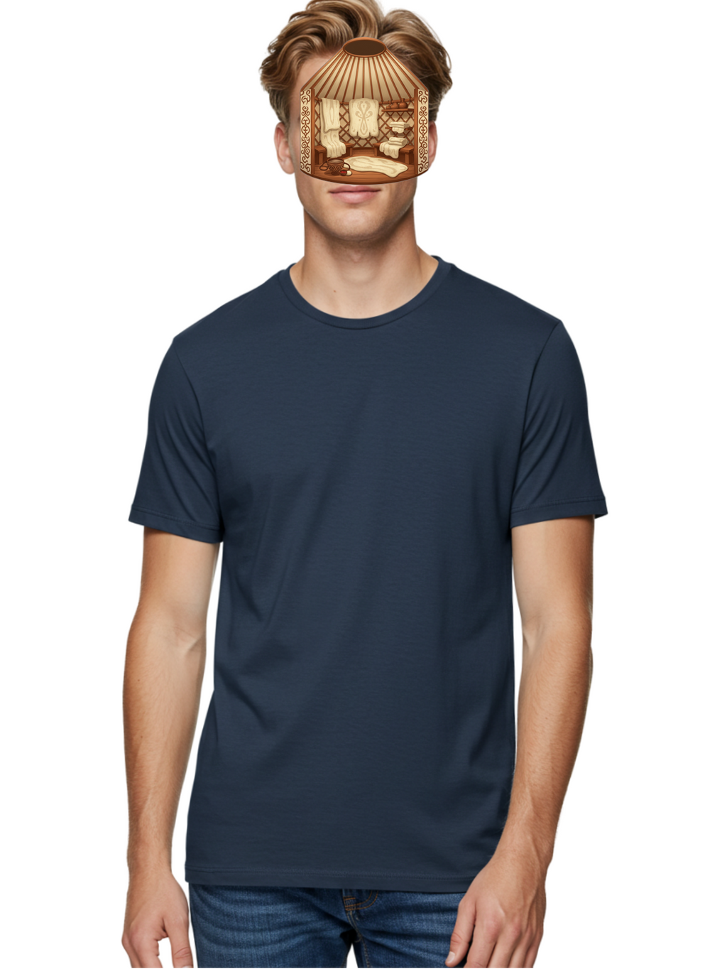 Traditional-Mongolian-Ger Men'S Graphic Tee, 100% Cotton, Comfortable Casual Summer Wear, Machine Washable, Vintage Camera, Old Camera, Antique Camera, Black Camera, Classic Photography, Photography Equipment, Nostalgic Device, Film Camera, Bah279