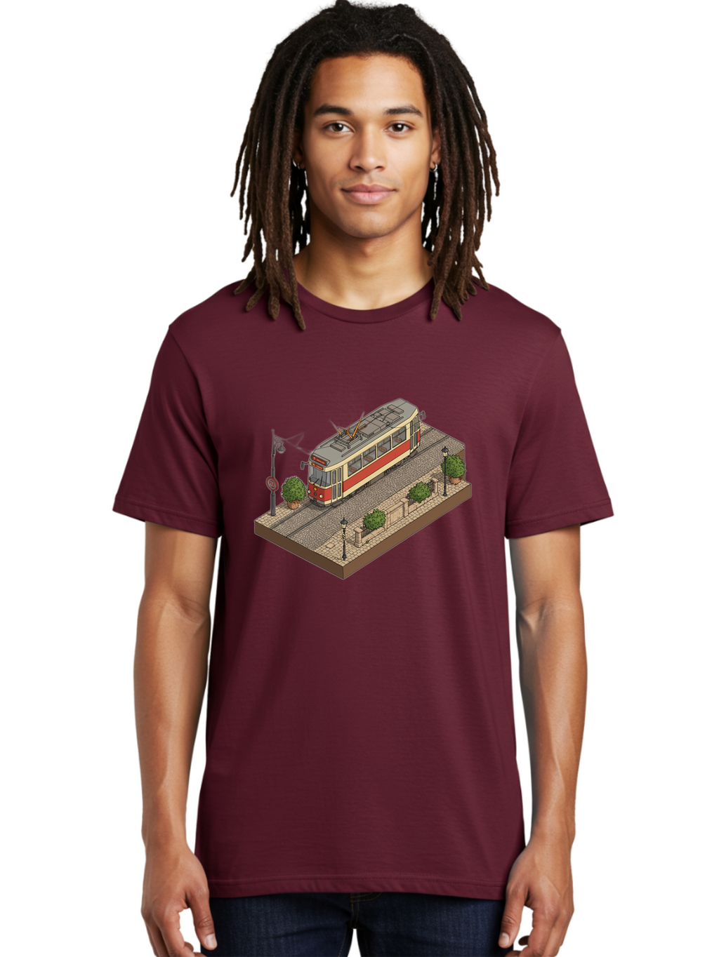 Tram Men'S Graphic Tee, 100% Cotton, Comfortable Casual Summer Wear, Machine Washable, Vintage Camera, Old Camera, Antique Camera, Black Camera, Classic Photography, Photography Equipment, Nostalgic Device, Film Camera, Camera Art Bah282
