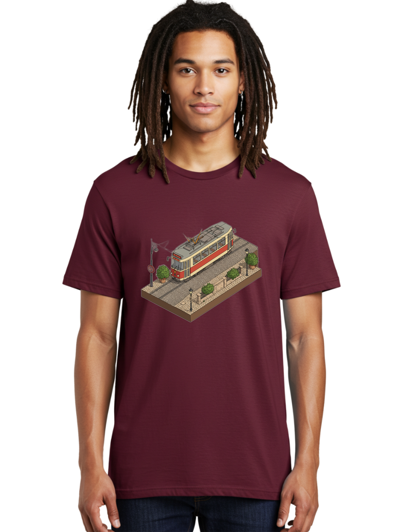 Tram Men'S Graphic Tee, 100% Cotton, Comfortable Casual Summer Wear, Machine Washable, Vintage Camera, Old Camera, Antique Camera, Black Camera, Classic Photography, Photography Equipment, Nostalgic Device, Film Camera, Camera Art Bah282