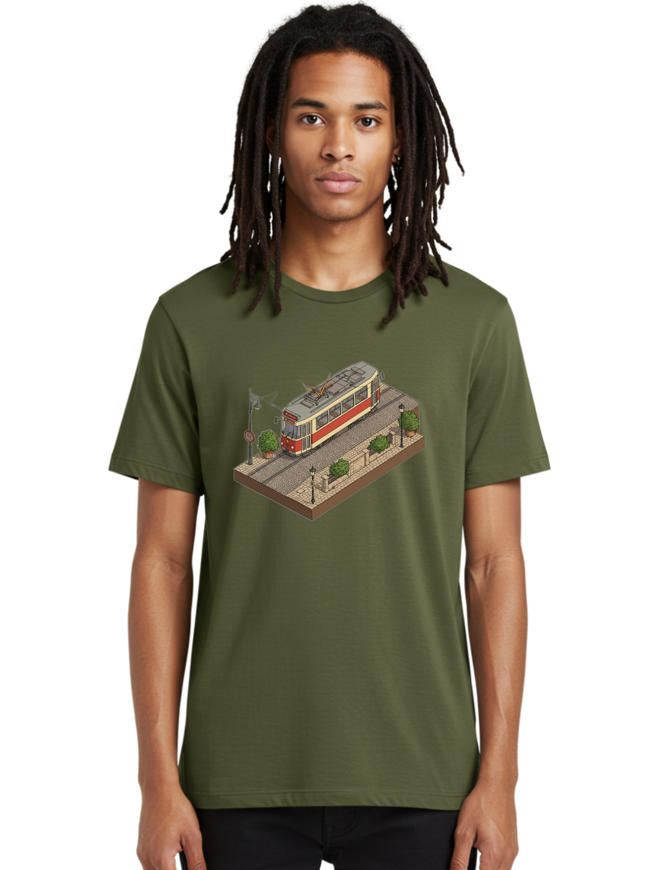 Tram Men'S Graphic Tee, 100% Cotton, Comfortable Casual Summer Wear, Machine Washable, Vintage Camera, Old Camera, Antique Camera, Black Camera, Classic Photography, Photography Equipment, Nostalgic Device, Film Camera, Camera Art Bah282